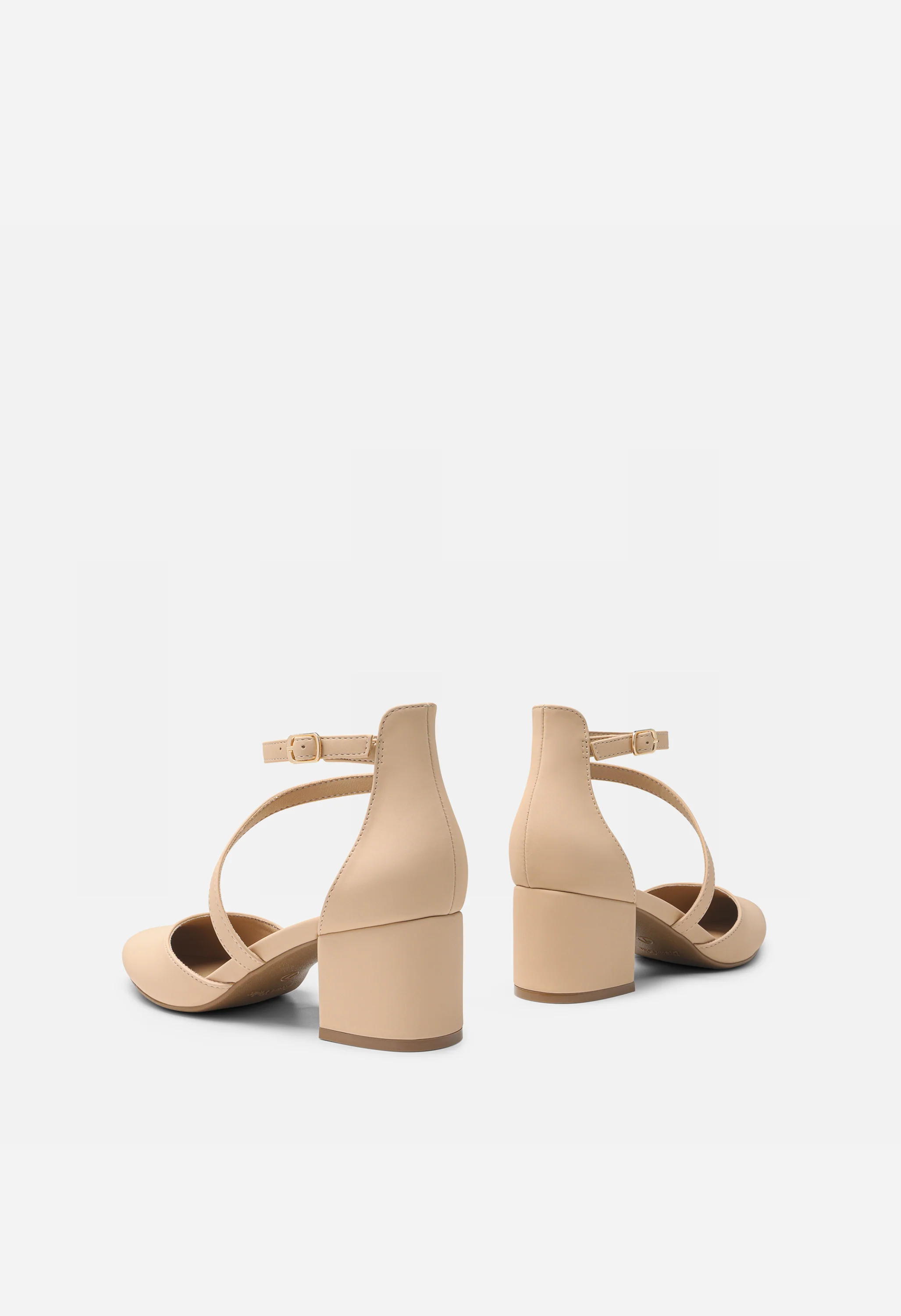 Women's Pointed Toe Chunky Heel Pumps - Image 5