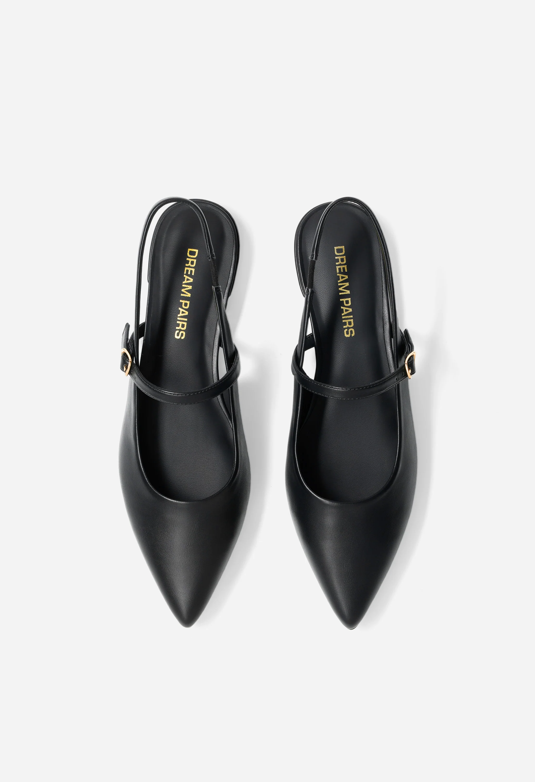 Pointed-Toe Flat Slingback Shoes - Image 4