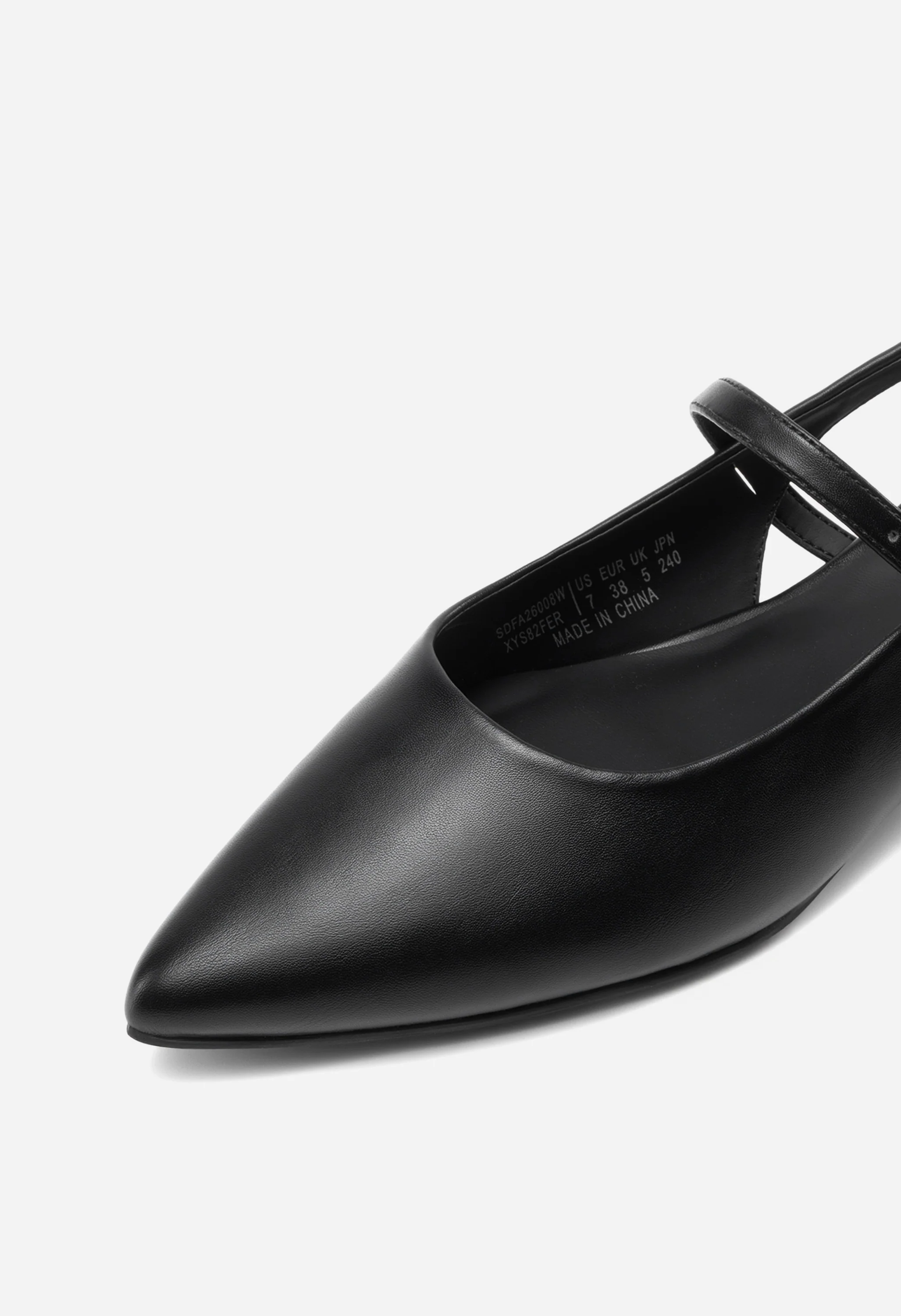 Pointed-Toe Flat Slingback Shoes - Image 6