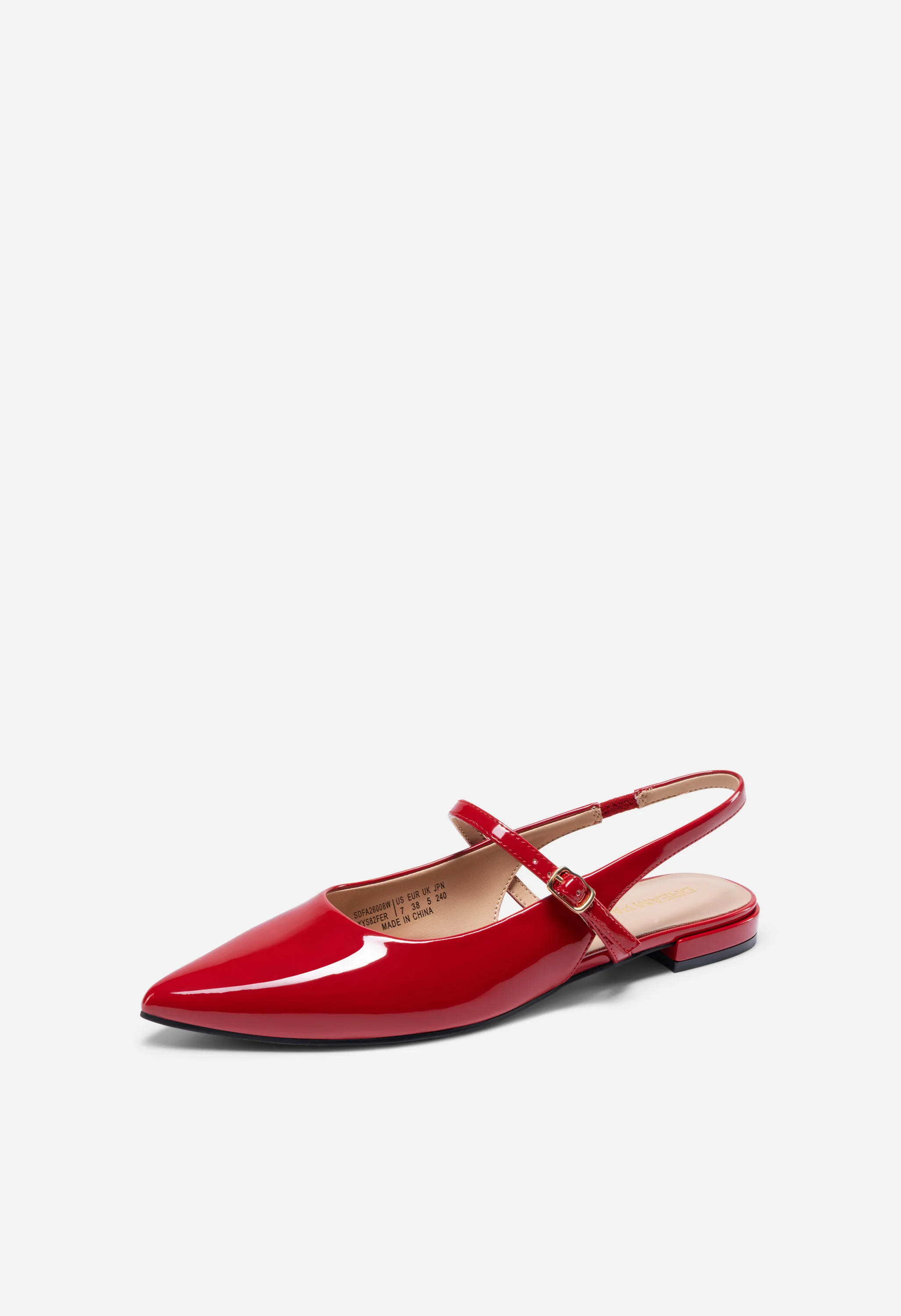Pointed-Toe Flat Slingback Shoes - Image 3