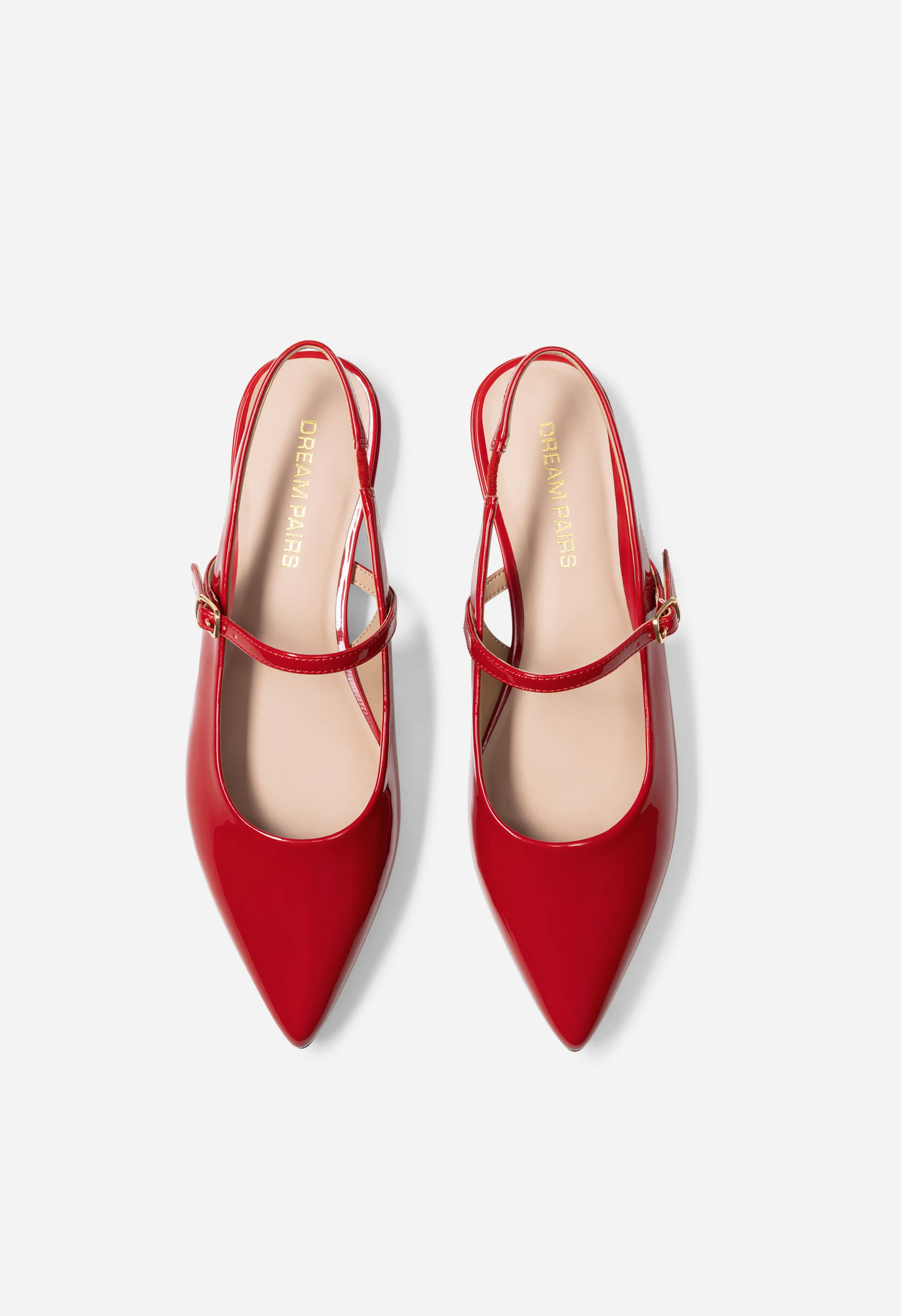 Pointed-Toe Flat Slingback Shoes - Image 4