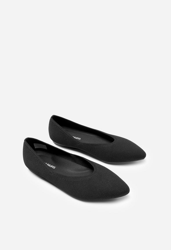 Women's Pointed Toe Knit Slip-On Flats - Image 6
