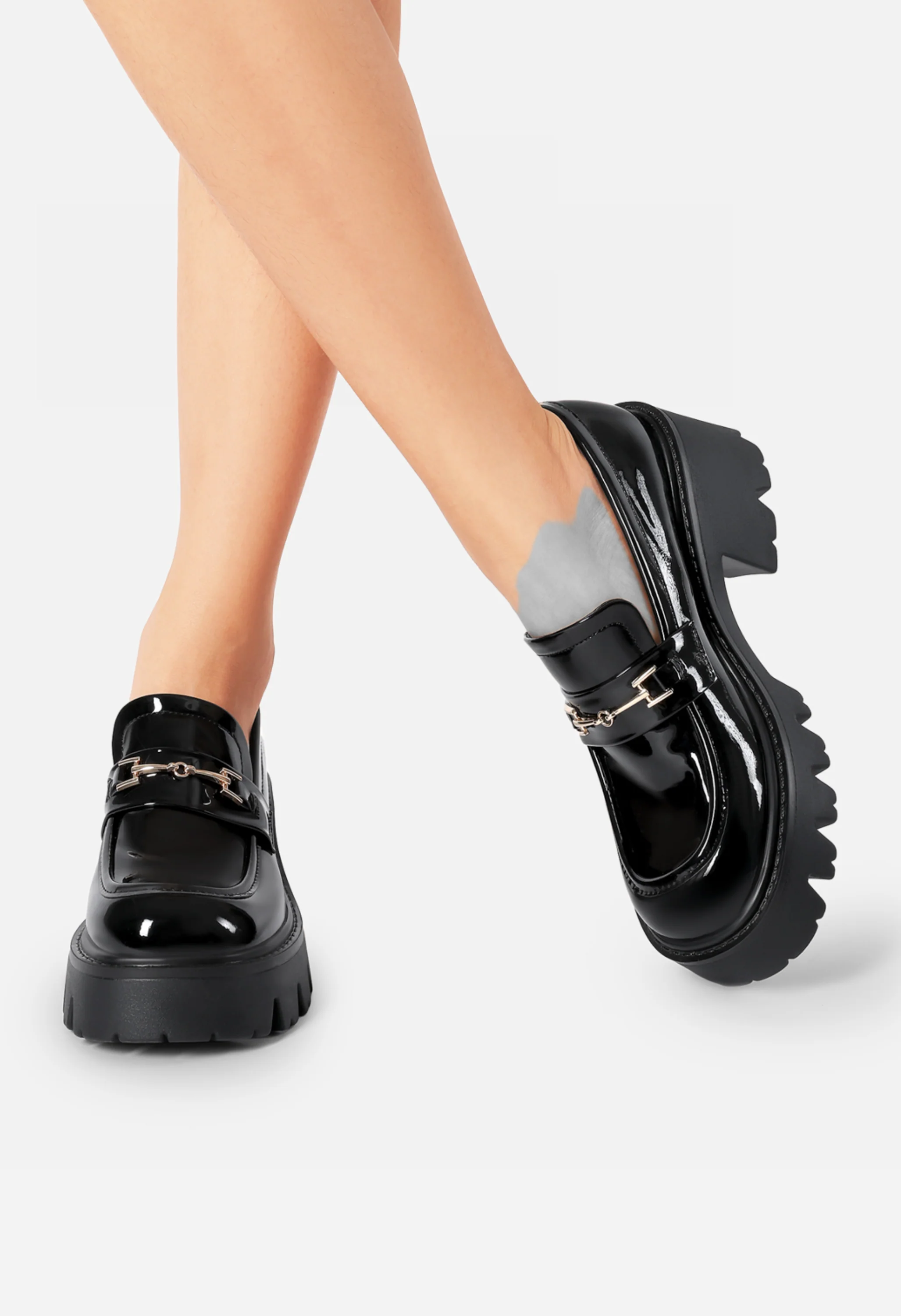 Women’s Preppy Y2K Chunky Heel Loafer - Image 5