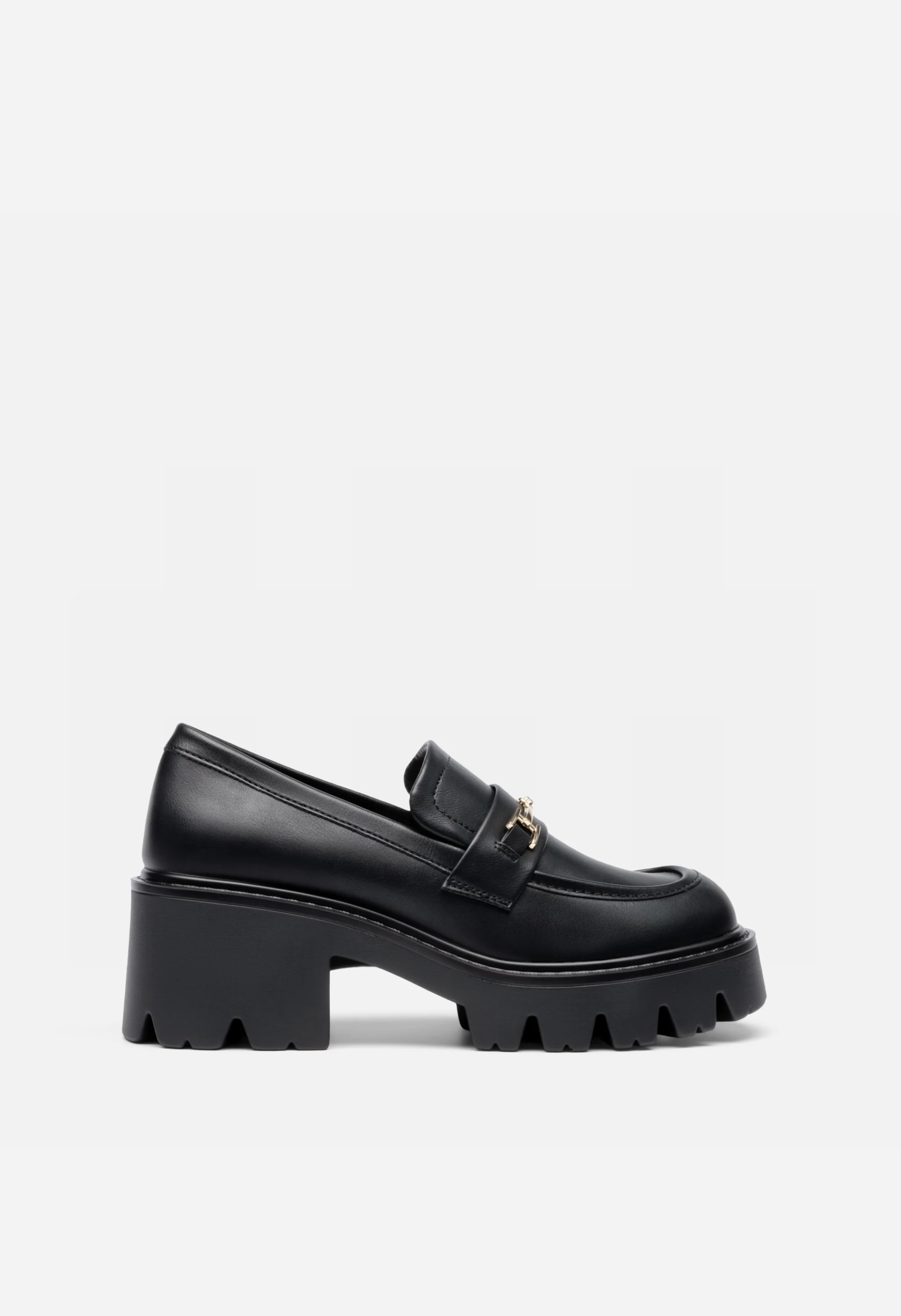 Women’s Preppy Y2K Chunky Heel Loafers - Image 3