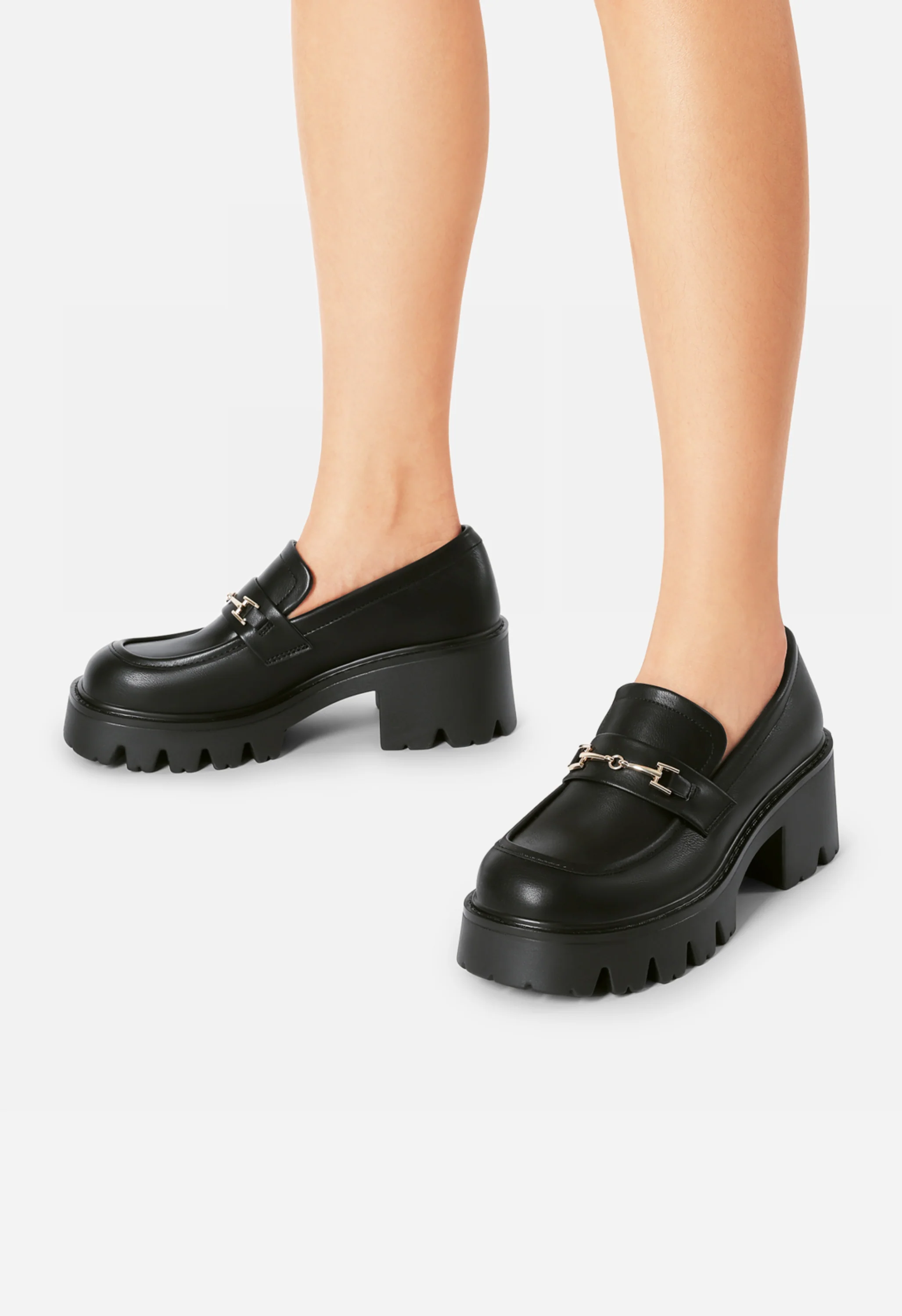 Women’s Preppy Y2K Chunky Heel Loafers - Image 8