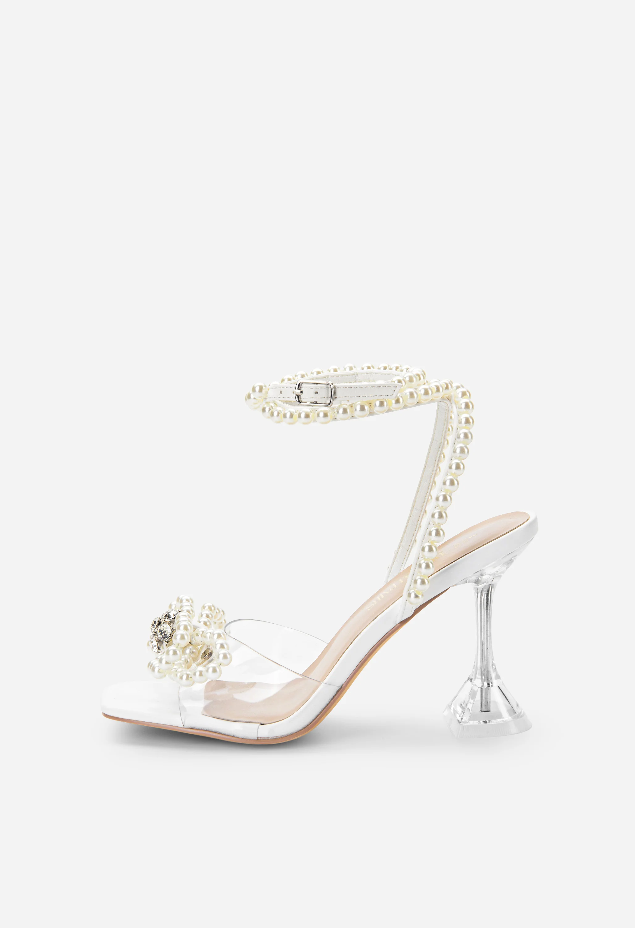 Women's Rhinestone Bowknot High-Heeled Sandals - Image 2