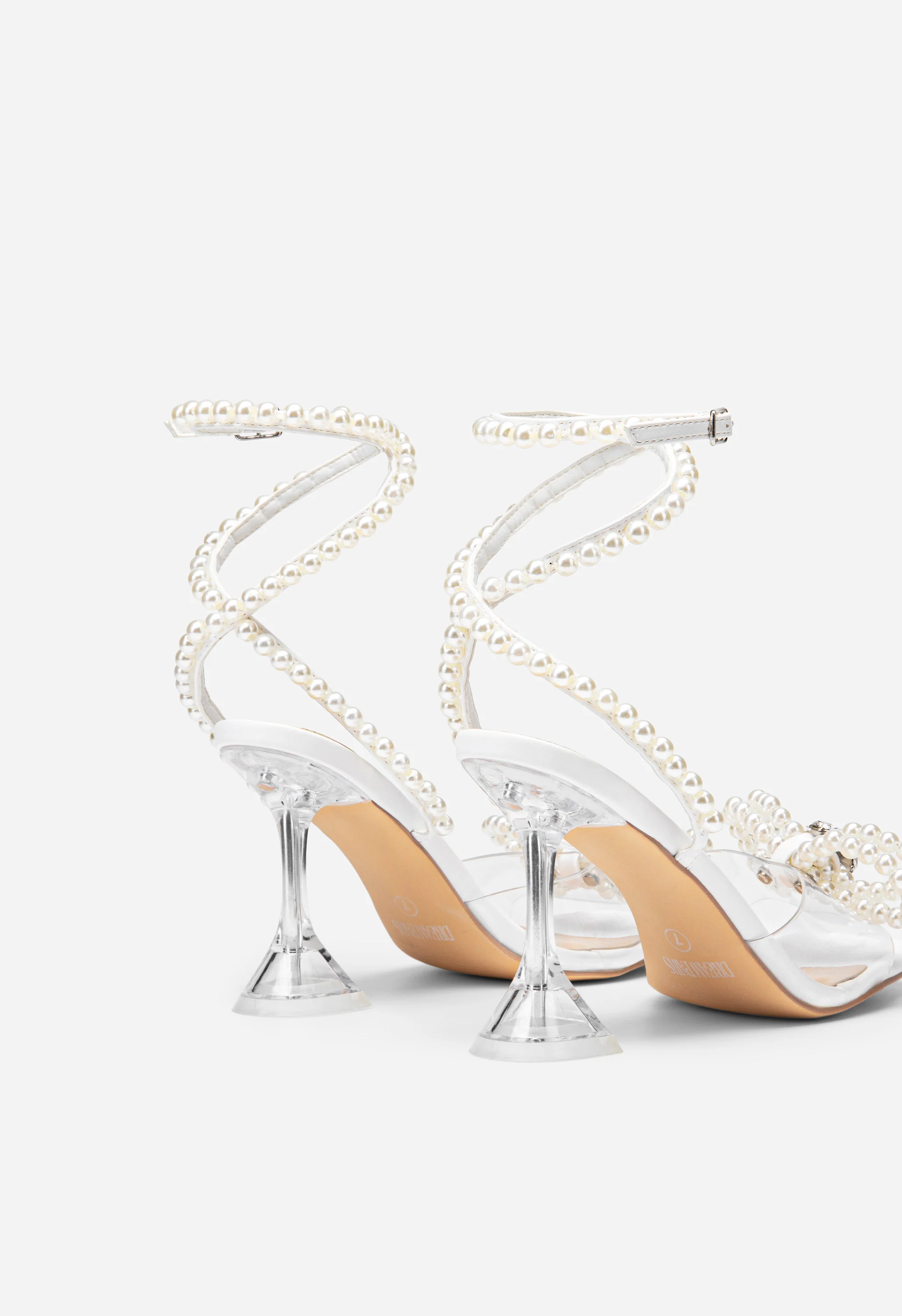 Women's Rhinestone Bowknot High-Heeled Sandals - Image 3