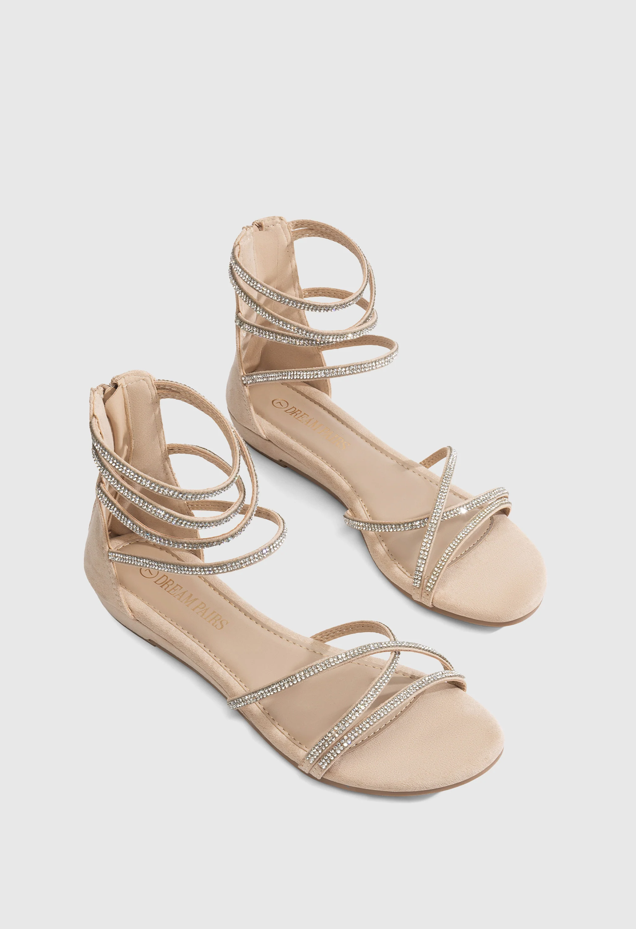 Women's Rhinestone Gladiator Flat Sandals - Image 5