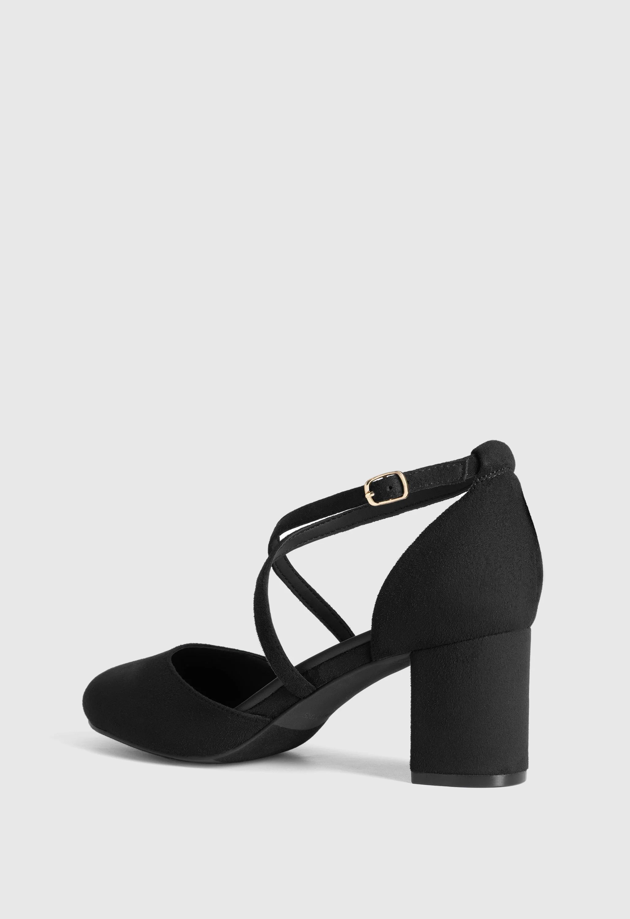 Women's Round-Toe Block Heel Pumps - Image 4
