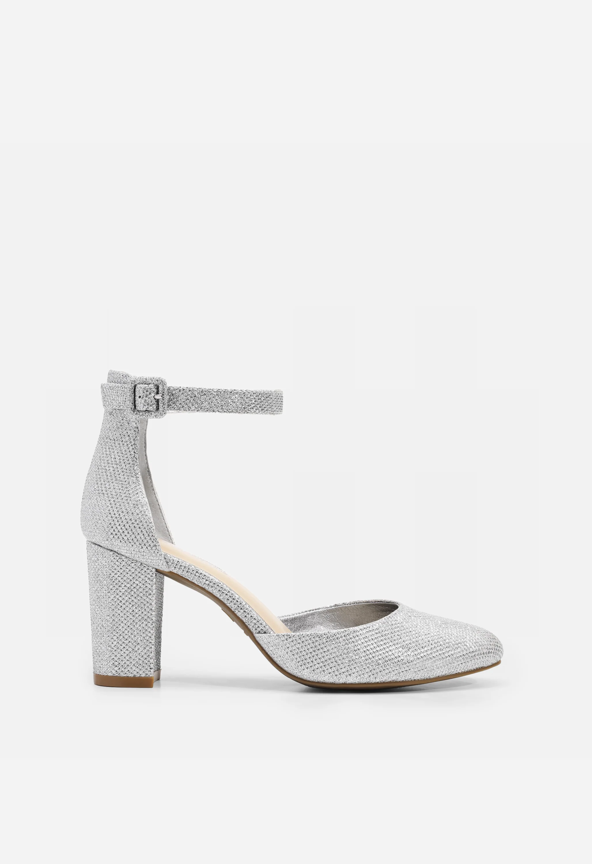 Women's Rounded Toe Platform Block Heel Pumps - Image 8