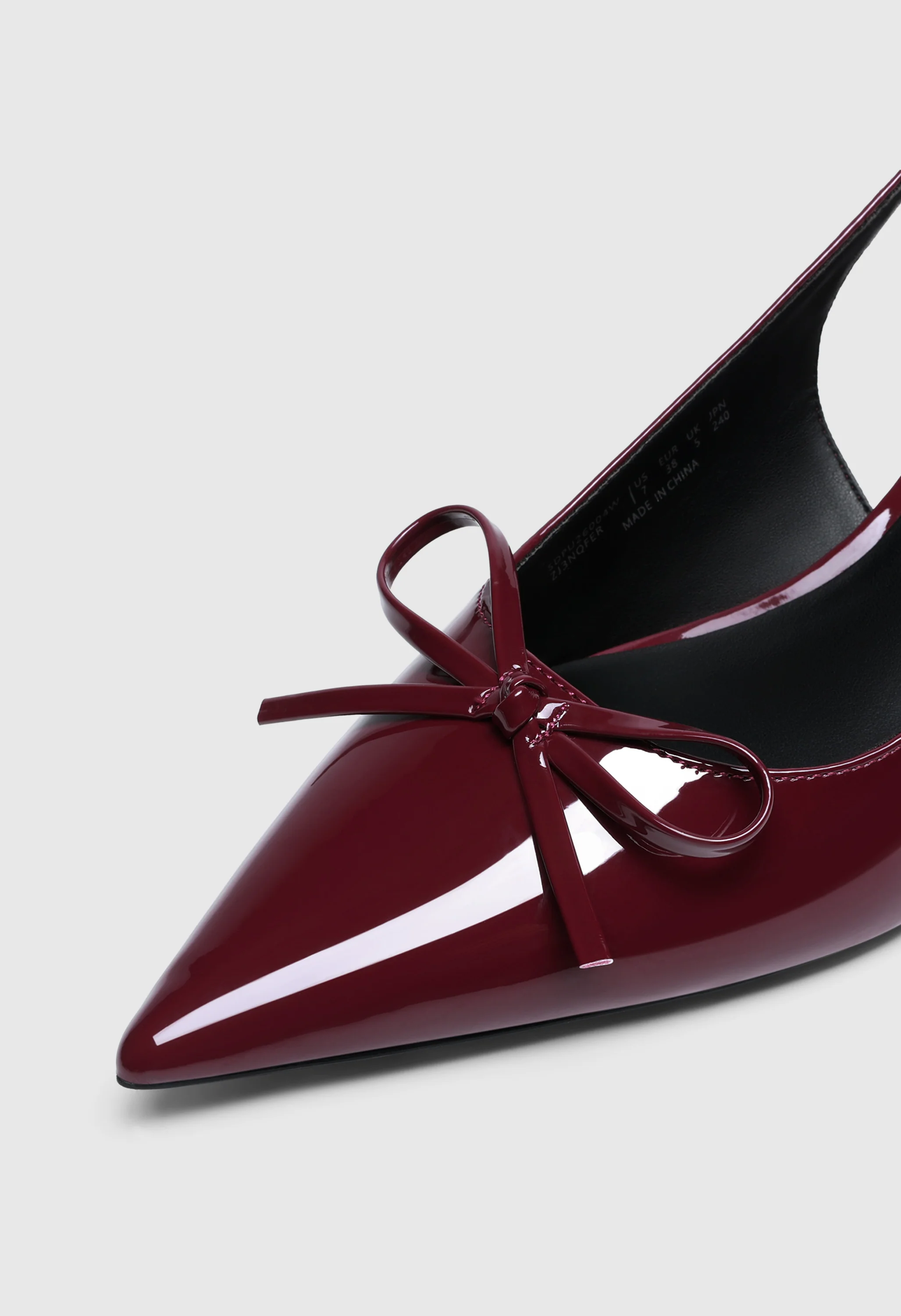 Womens Slingback Kitten Heel - Image 5