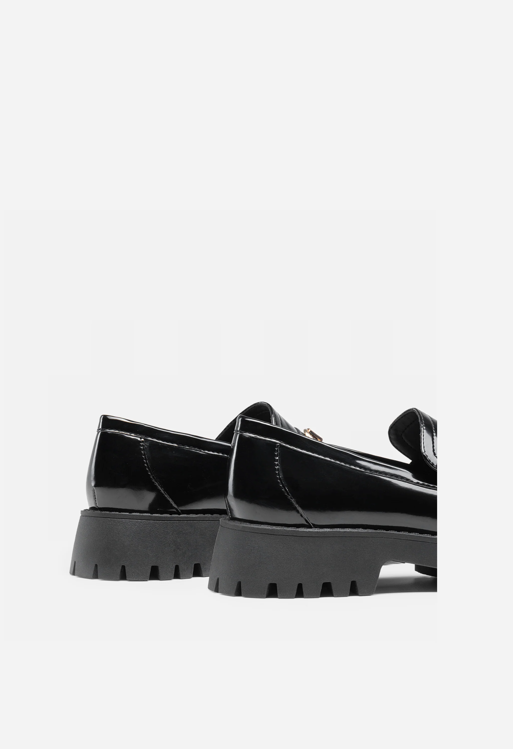 Women's Slip Resistant Platform Chunky Penny Loafers - Image 3