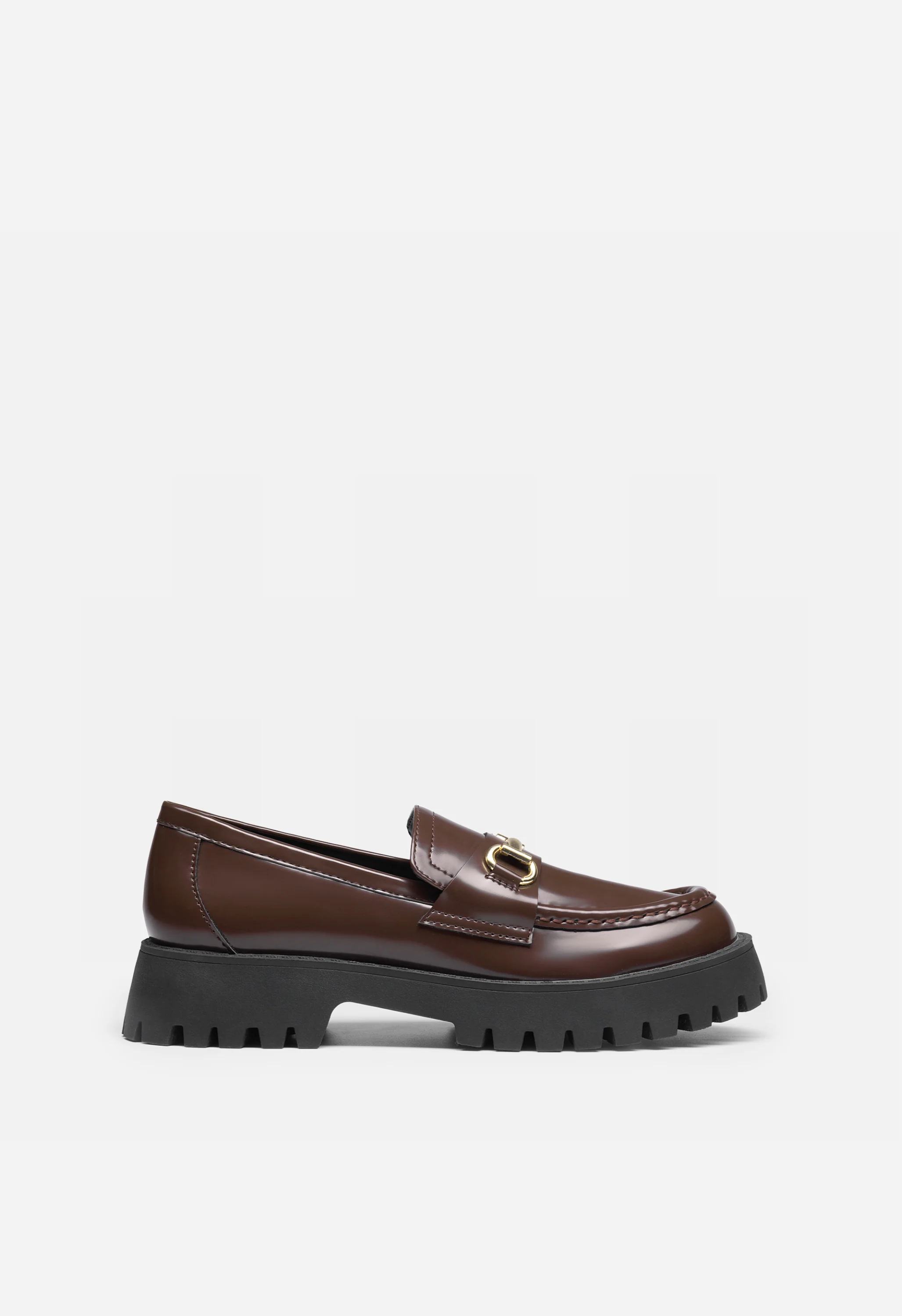 Women's Slip Resistant Platform Chunky Penny Loafers - Image 2