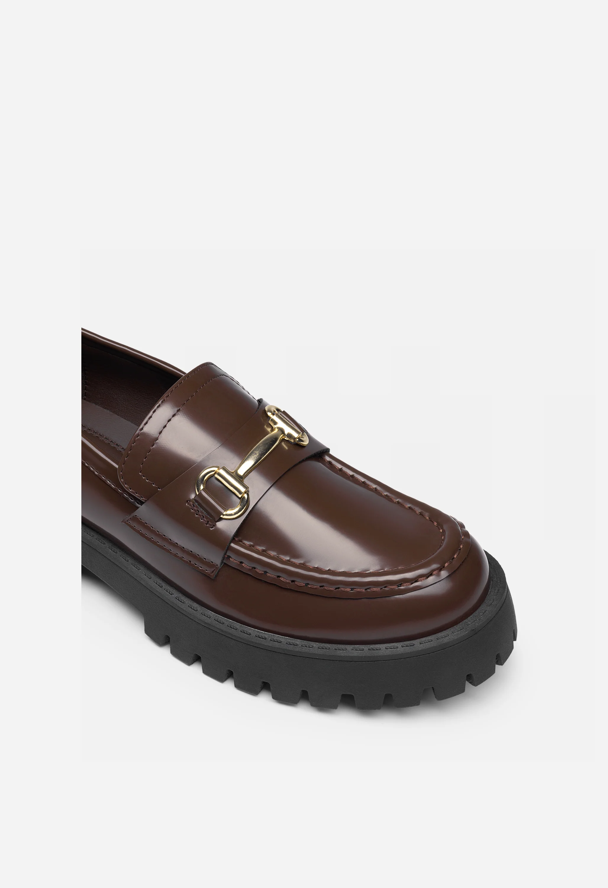 Women's Slip Resistant Platform Chunky Penny Loafers - Image 4