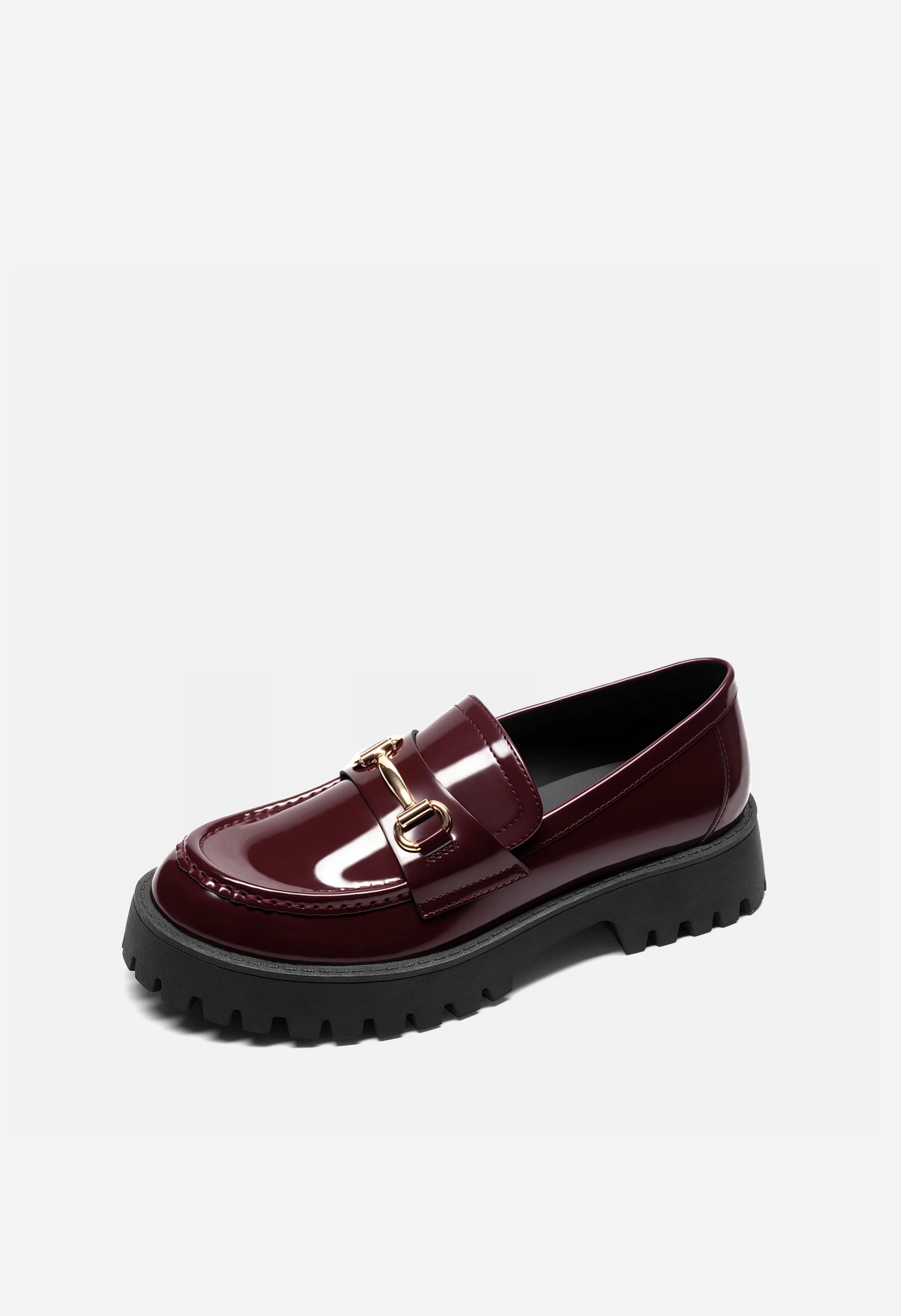 Women's Slip Resistant Platform Chunky Penny Loafers - Image 3