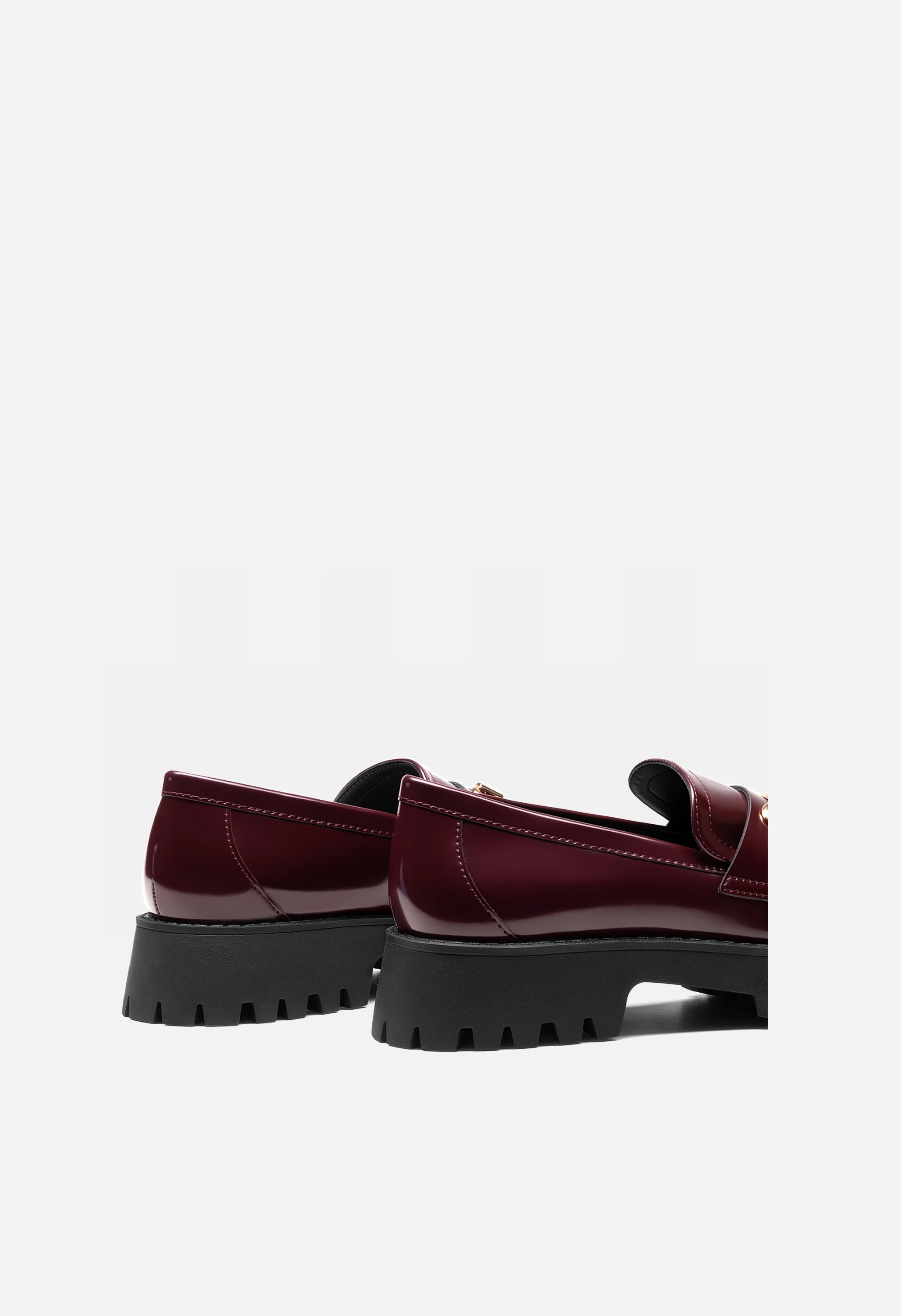 Women's Slip Resistant Platform Chunky Penny Loafers - Image 4