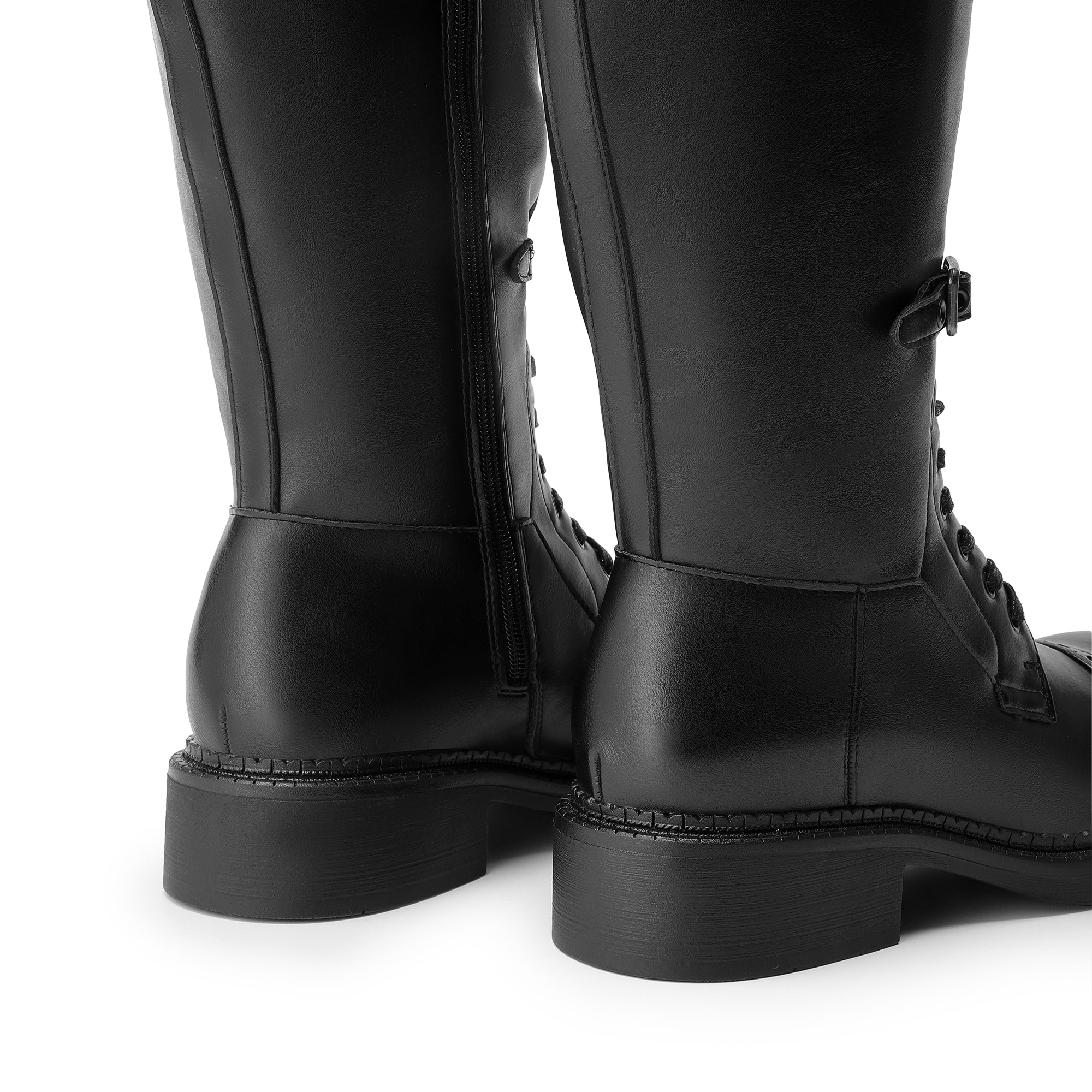 Women's Square-Toe Block Heel Boots - Image 3