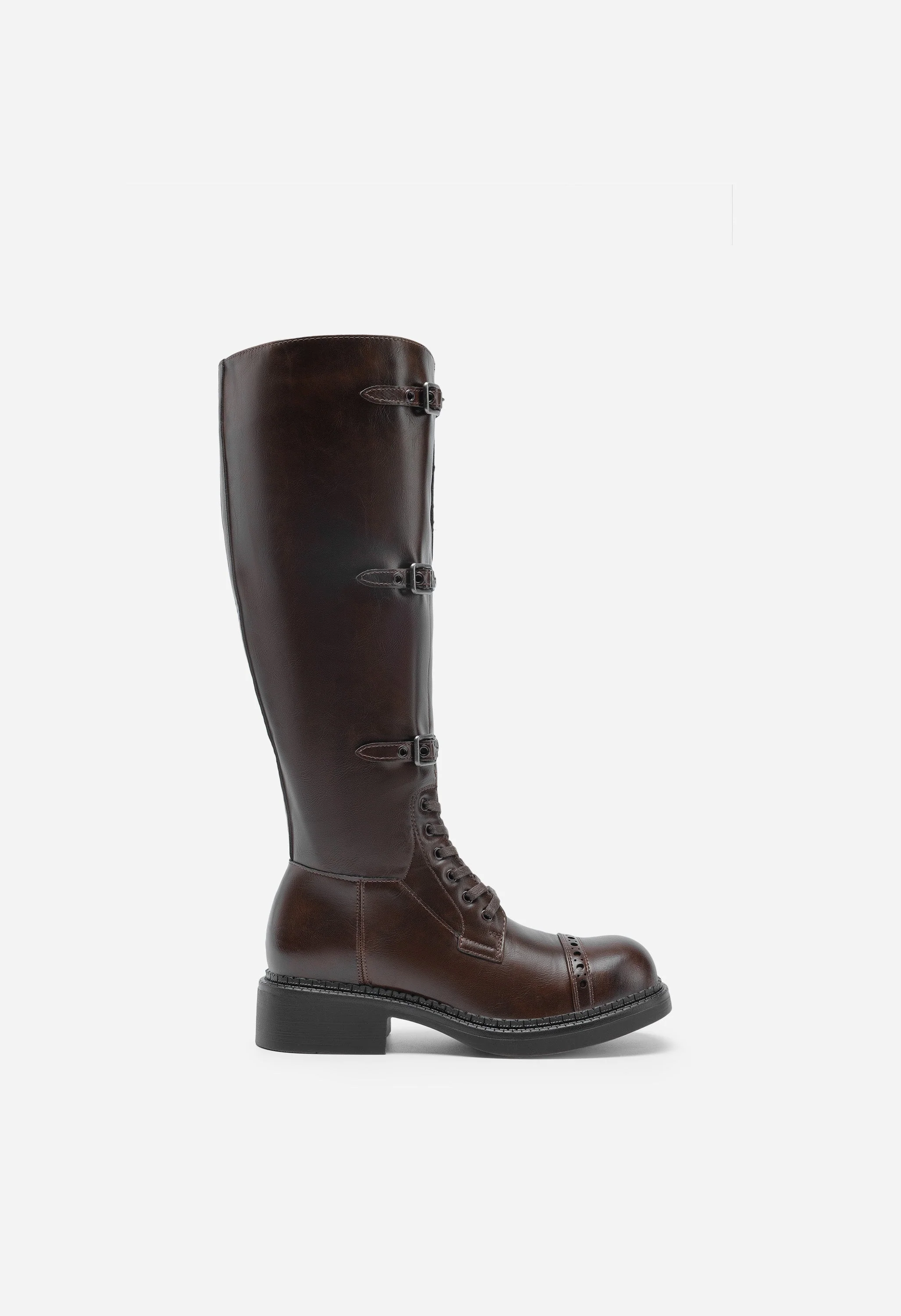 Women's Square-Toe Block Heel Boots - Image 2