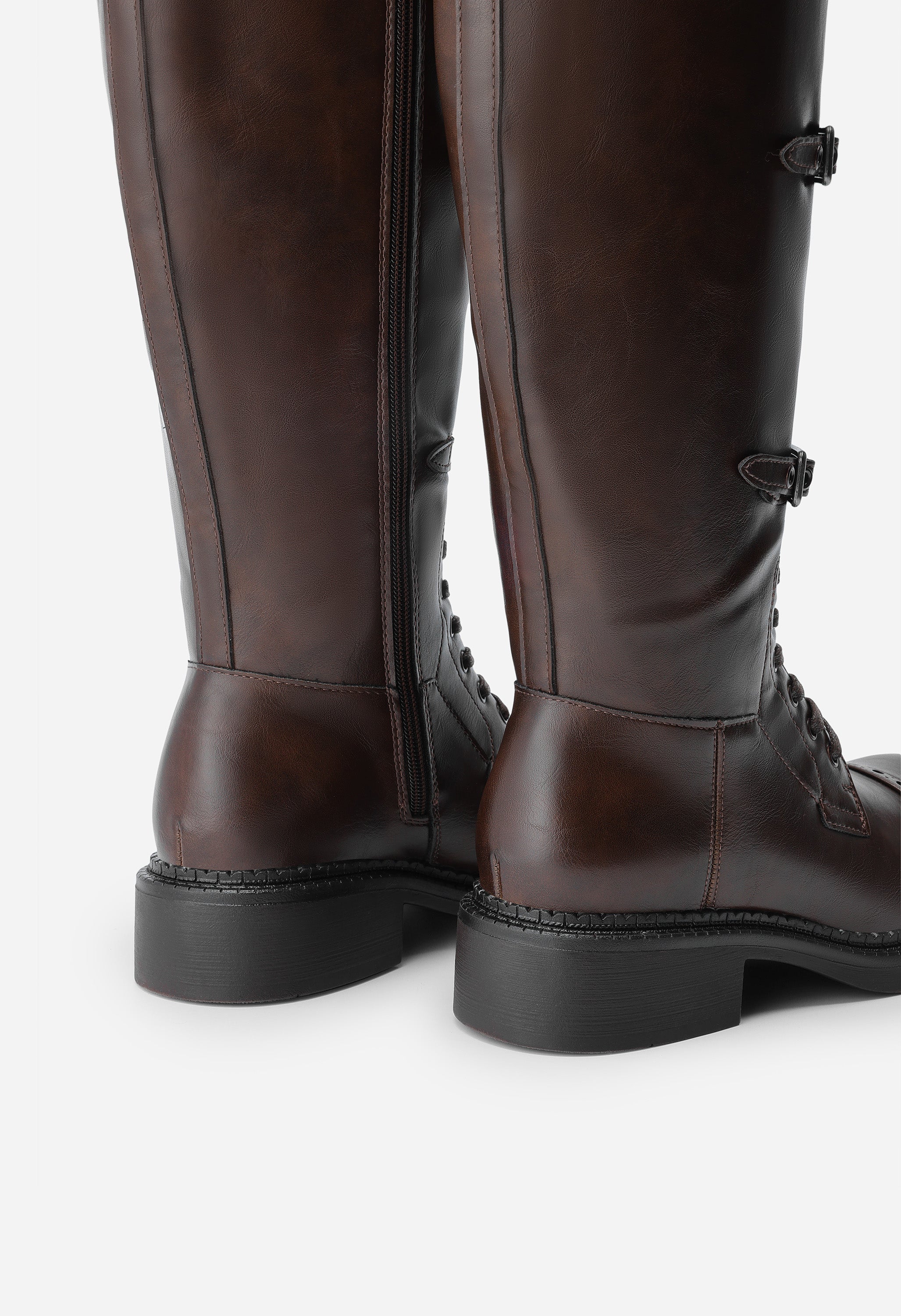 Women's Square-Toe Block Heel Boots - Image 5