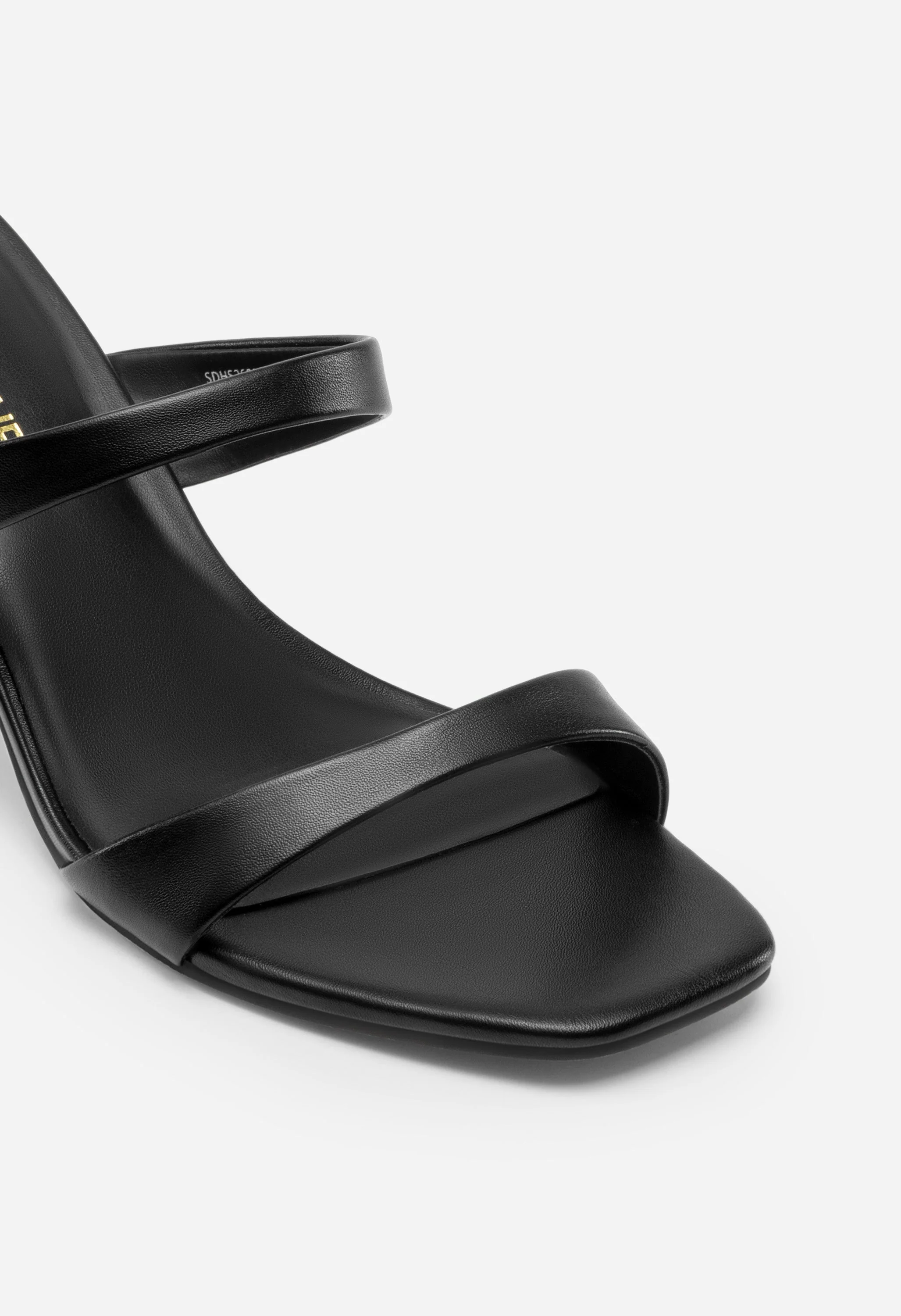 Square-Toe Double-Strap Kitten Heels - Image 5