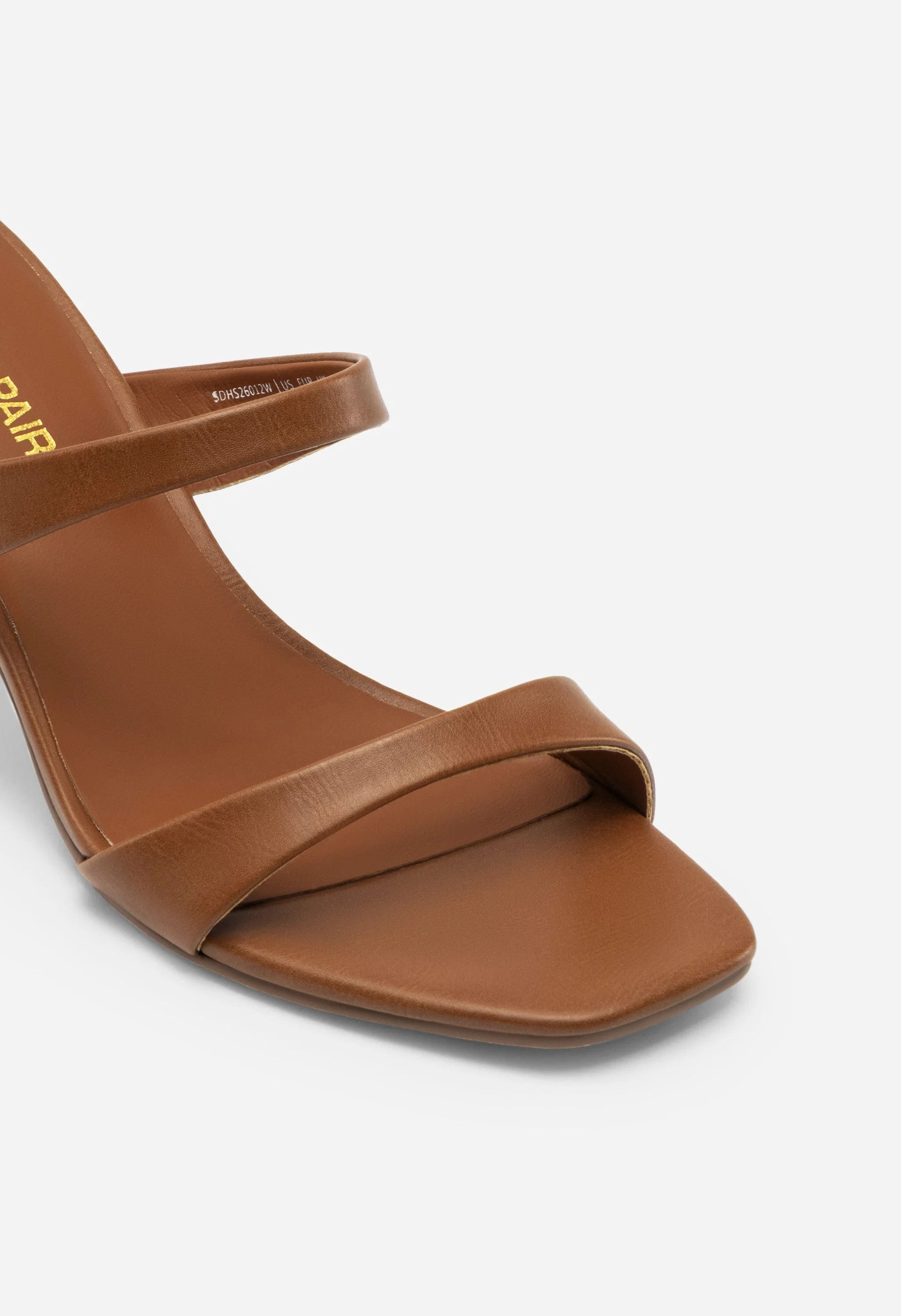 Square-Toe Double-Strap Kitten Heels - Image 5
