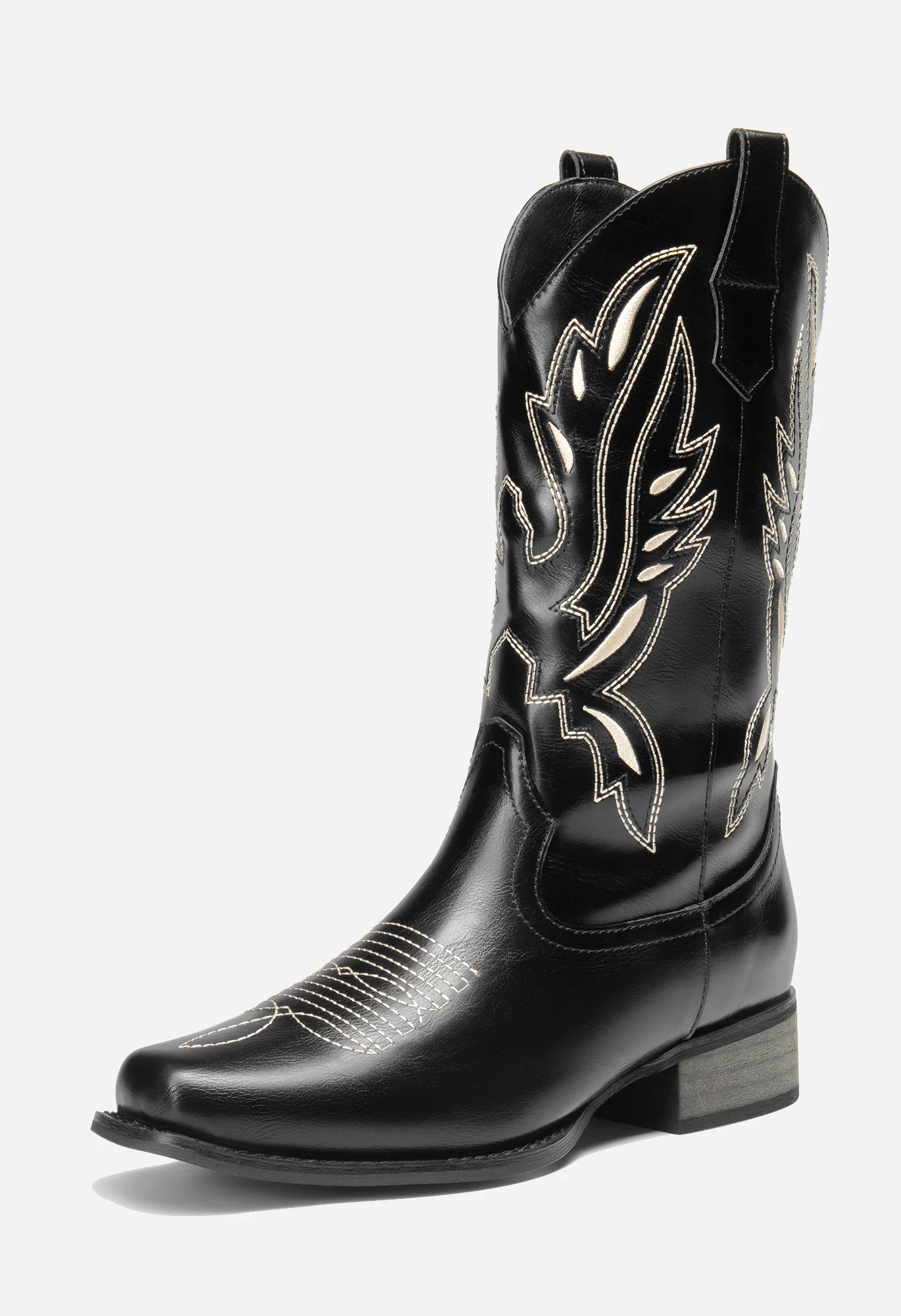 Women’s Square Toe Embroidered Cowboy Boots