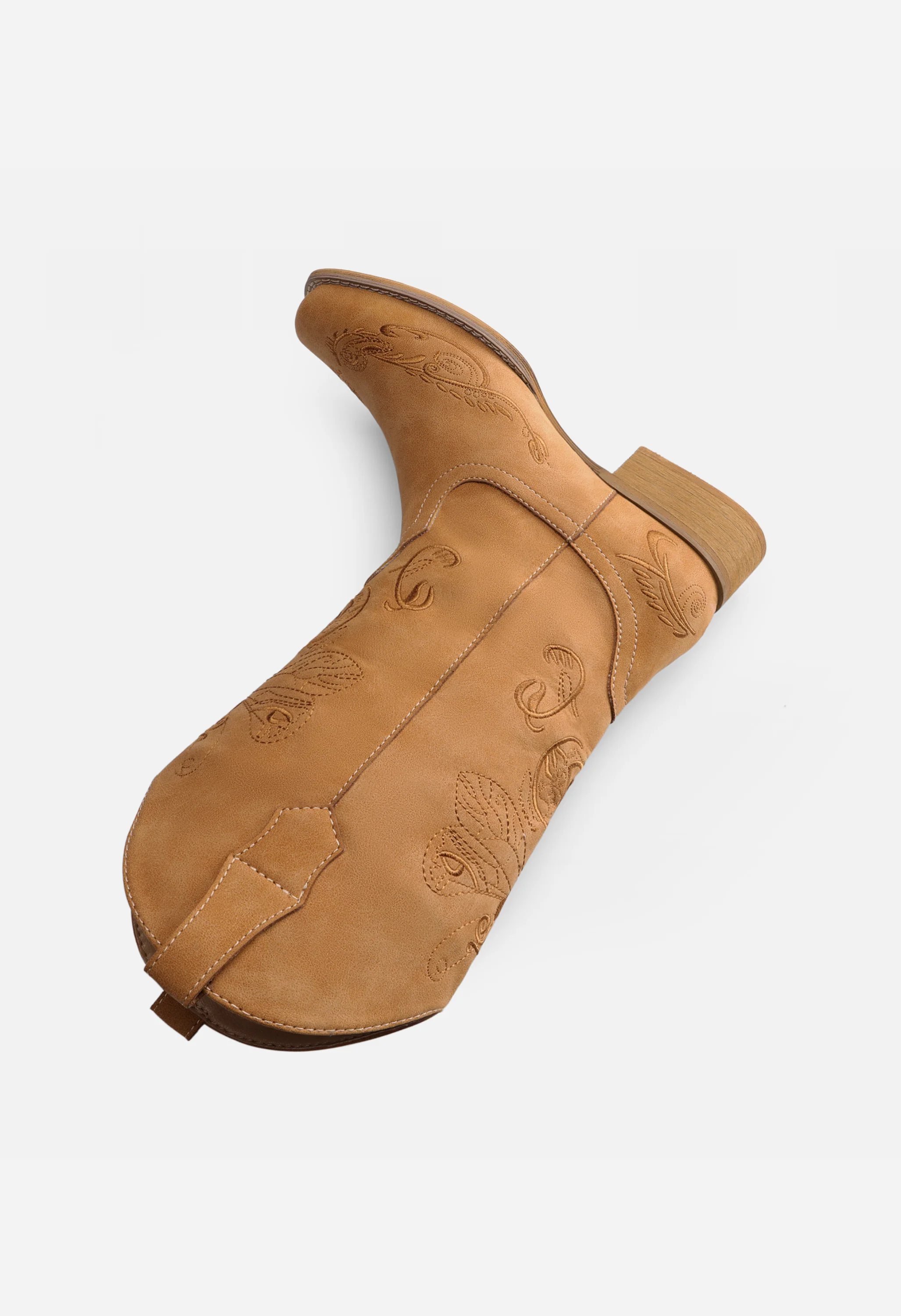 Women's Square Toe Embroidered Cowboy Boots - Image 3
