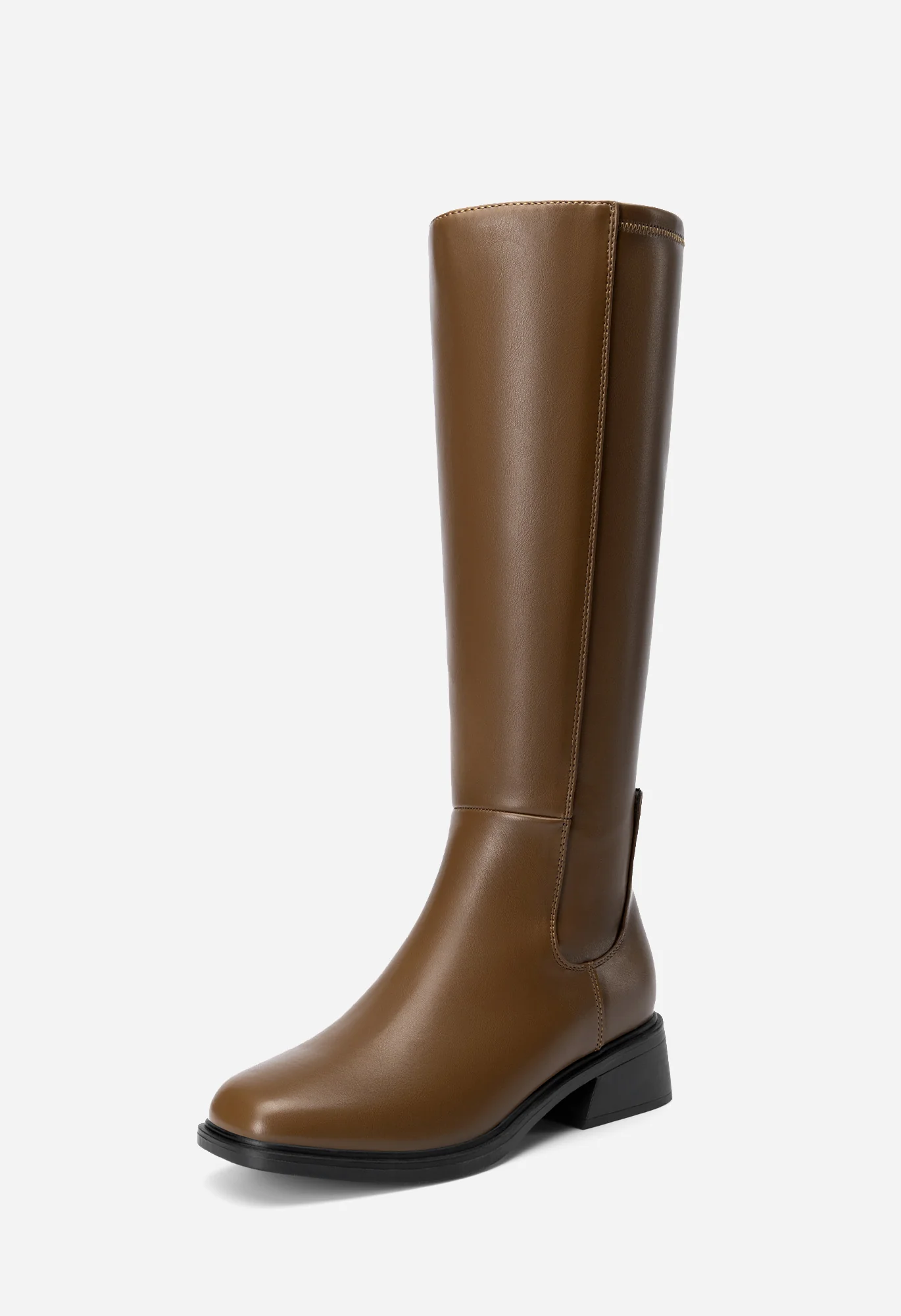 Women's Square Toe Knee High Boots - Image 5