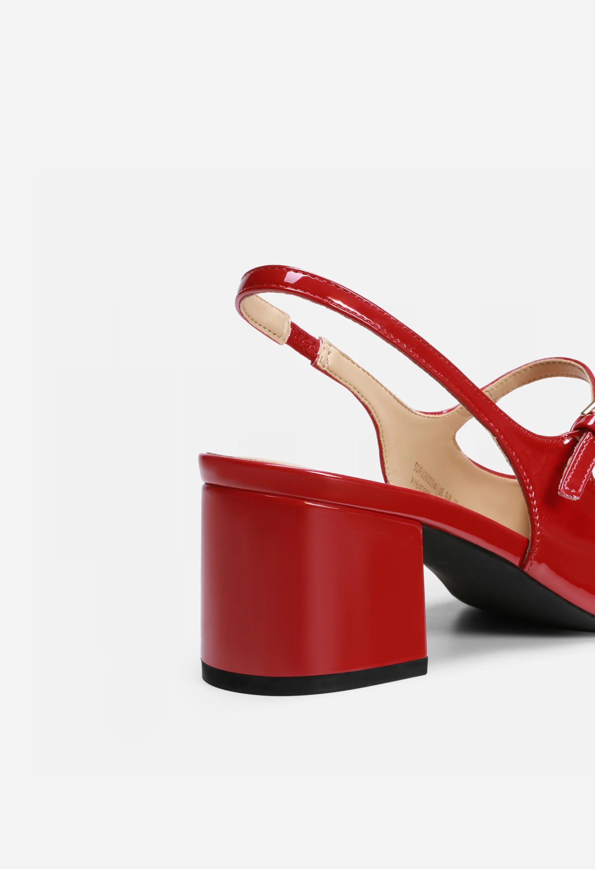 Women’s Square-Toe Slingback Mary Jane Heels - Image 4