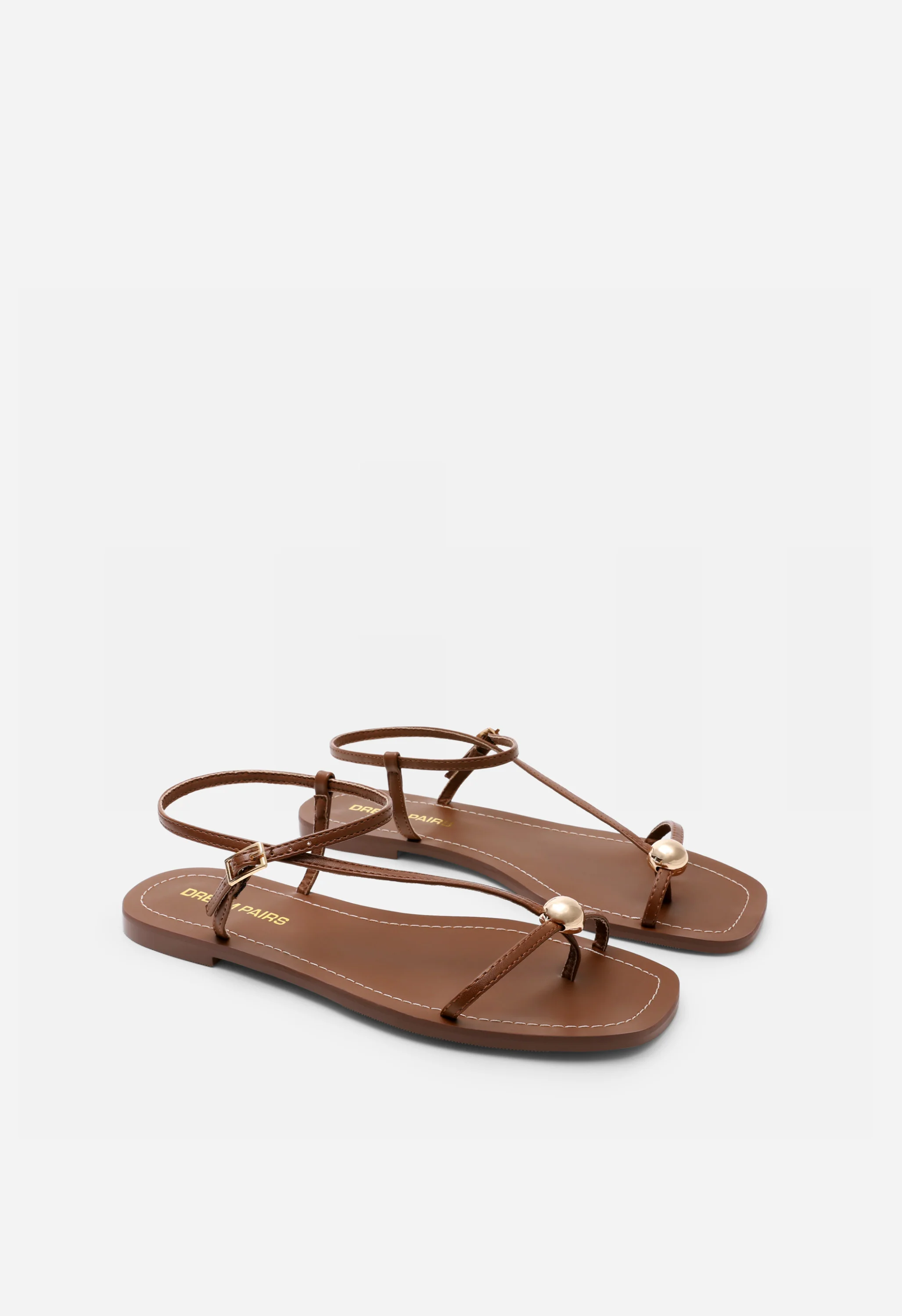 Women's Strappy Square Toe Ankle Strap Sandals - Image 4