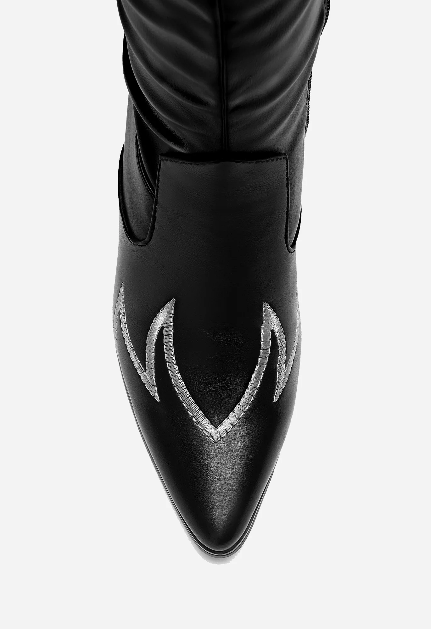 Women's Western Embroidery Thigh High Boots - Image 5