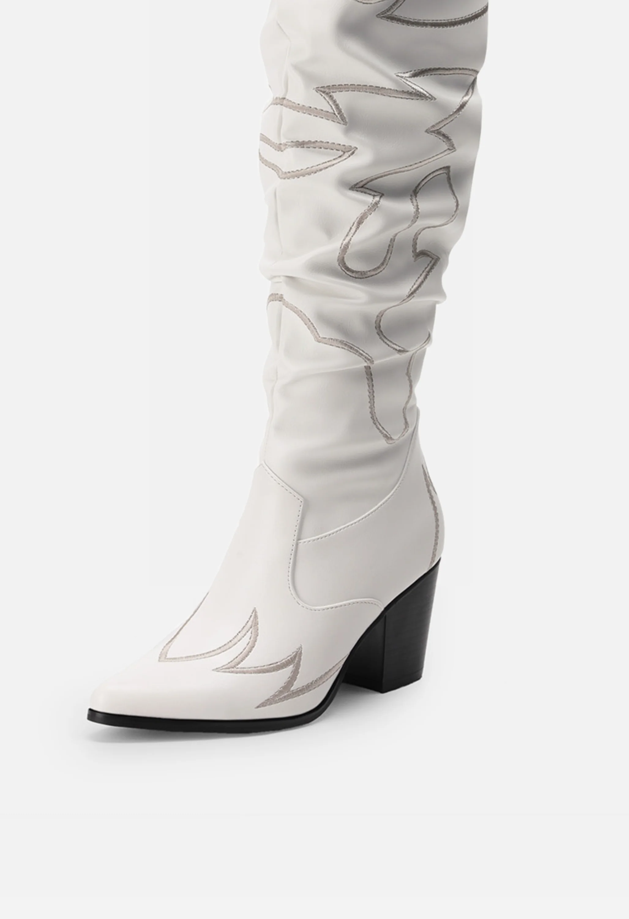 Women's Western Embroidery Thigh High Boots - Image 3