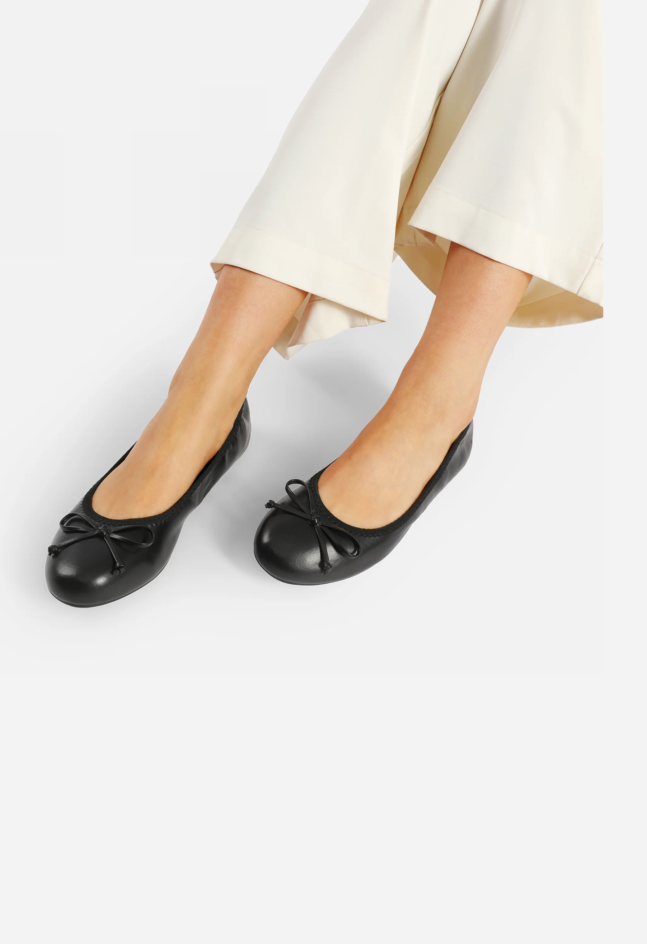 Women's Wide Foldable Ballet Flats - Image 2