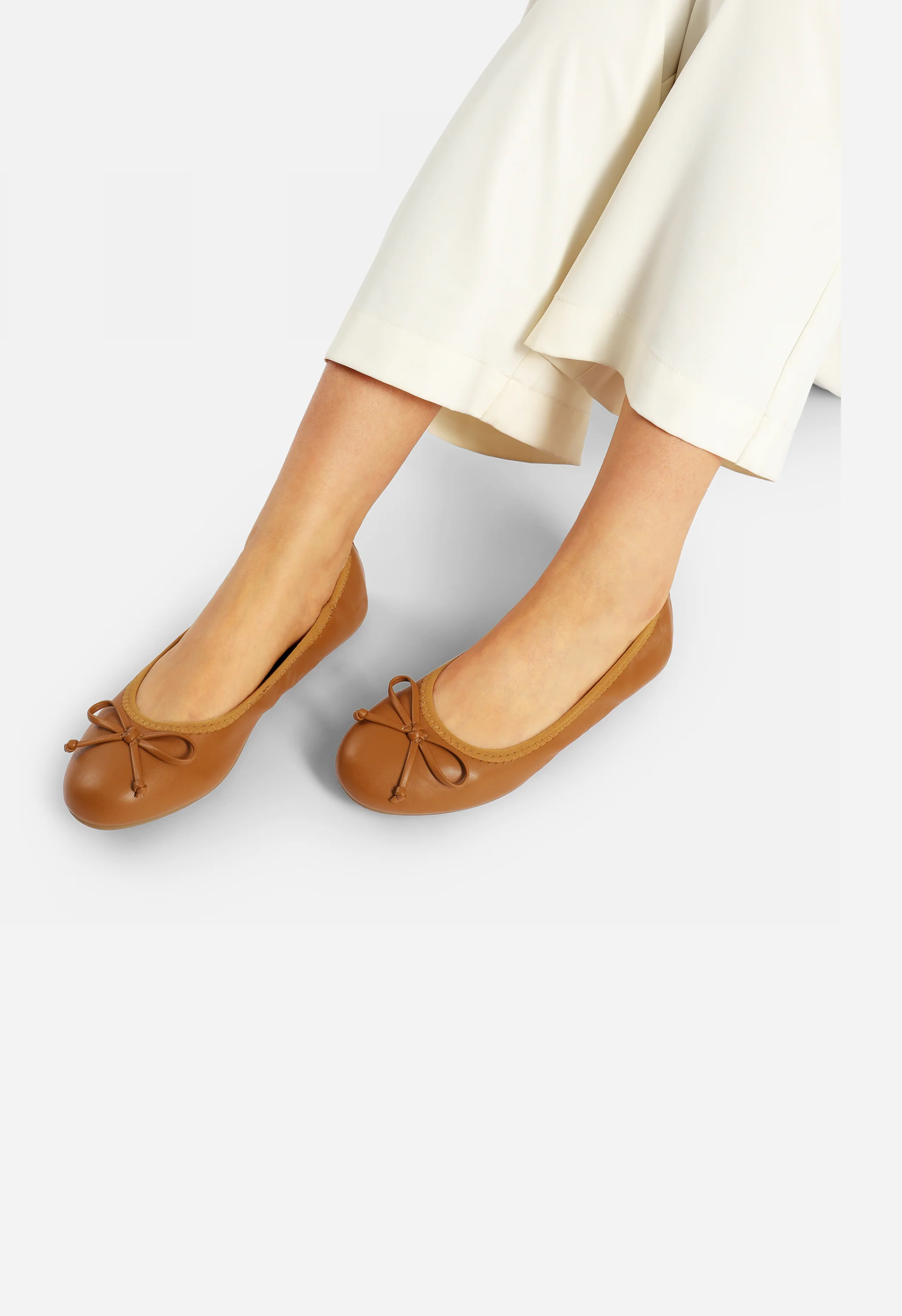 Women's Wide Foldable Ballet Flats - Image 6