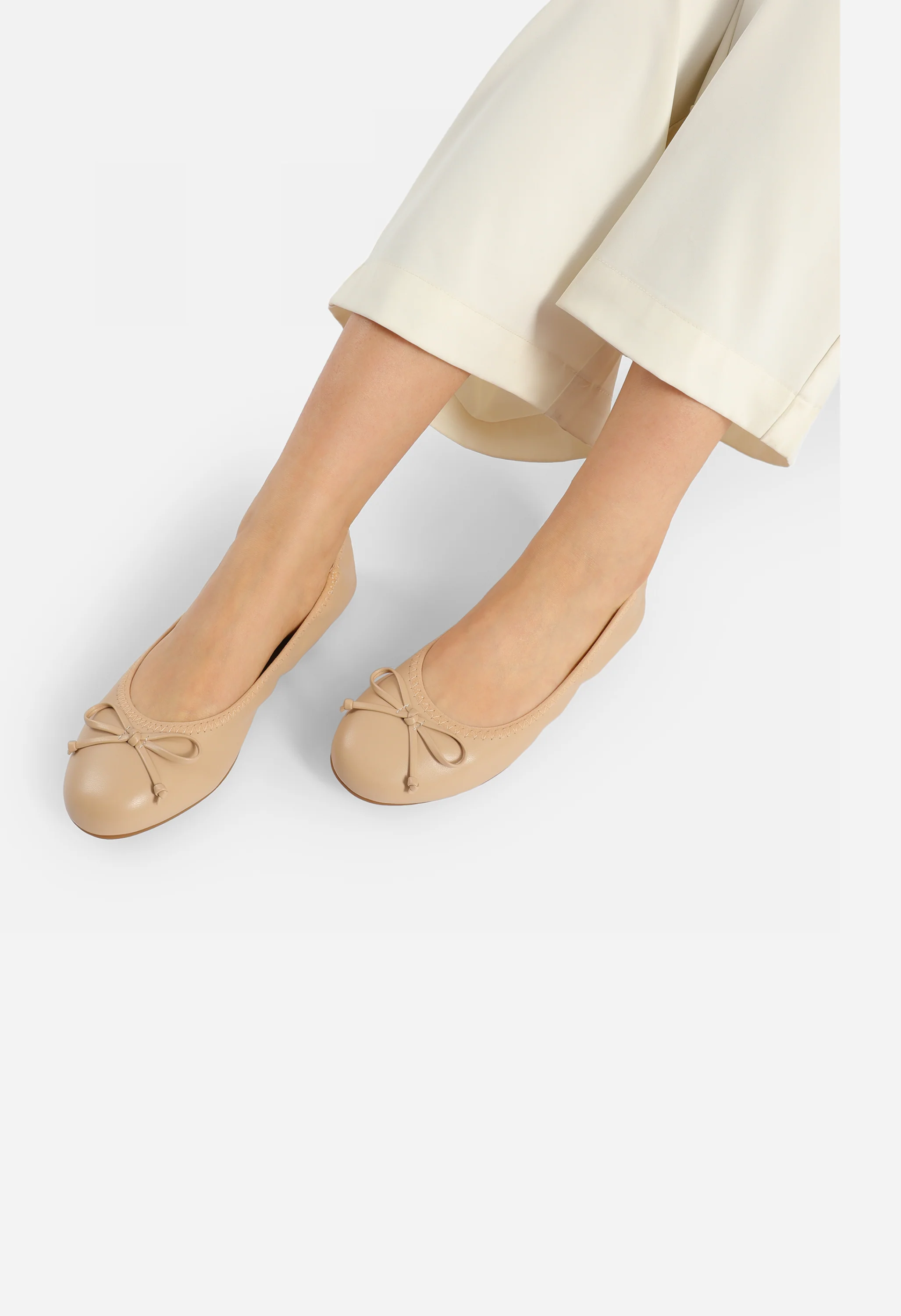 Women's Wide Foldable Ballet Flats - Image 6