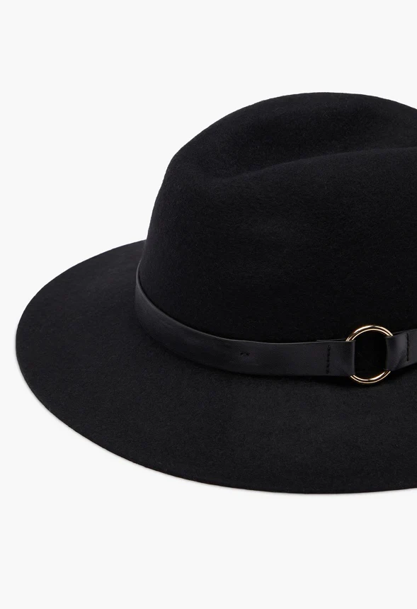 Wool Fedora With Ring - Image 3