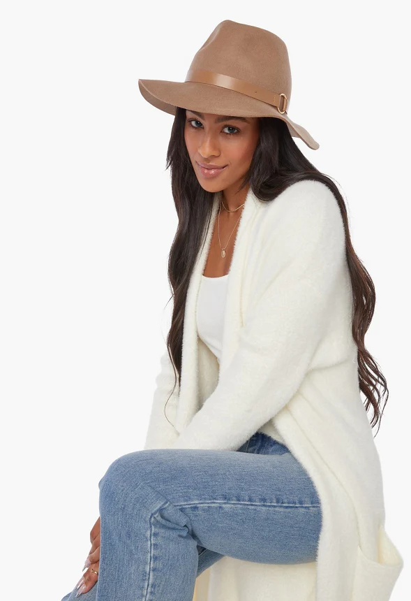 Wool Fedora With Ring - Image 4