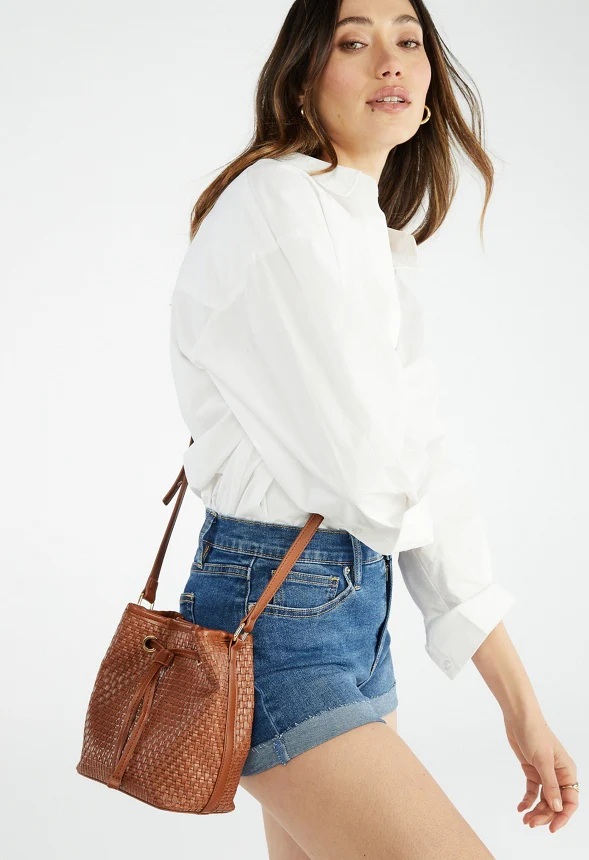 Woven Bucket Bag - Image 3