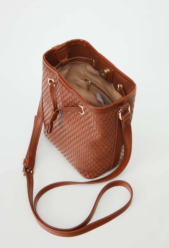 Woven Bucket Bag - Image 6