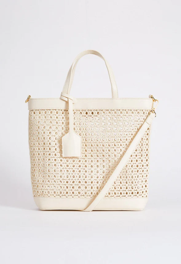 Woven Crossbody Tote - Image 3