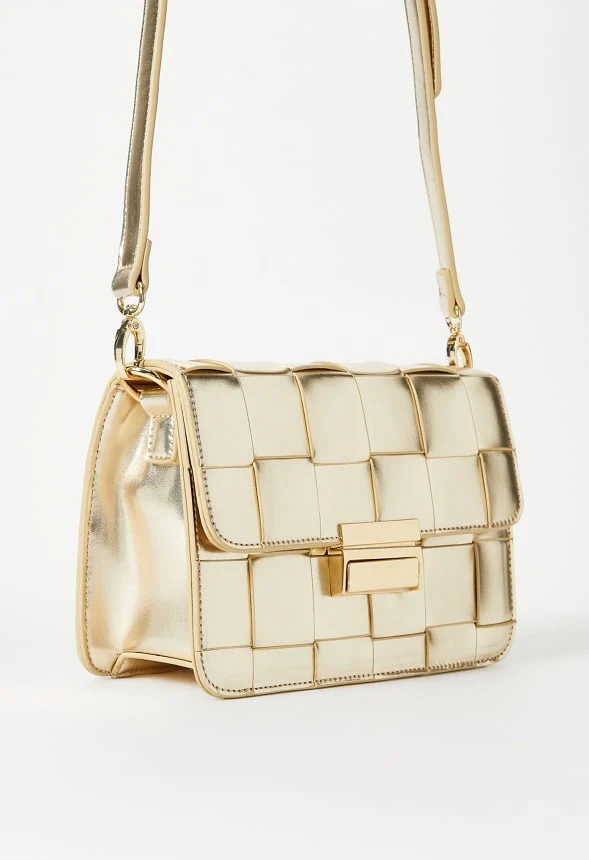 Woven Flap Crossbody - Image 4