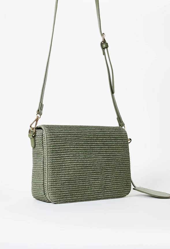 Woven Raffia Crossbody - Image 5