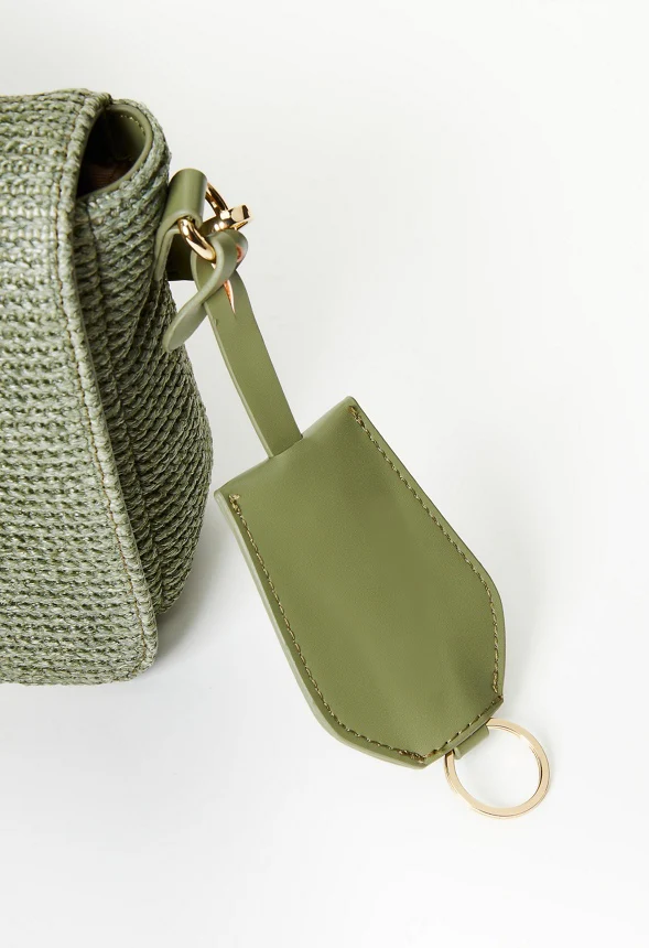 Woven Raffia Crossbody - Image 8