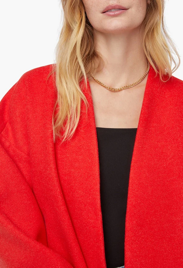 Wrap Front Double Knit Coat - Image 4