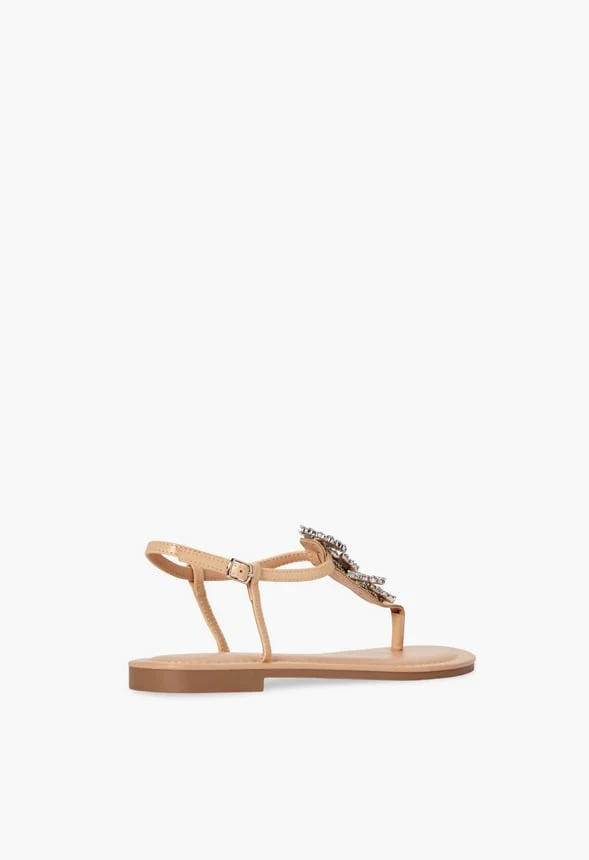 Yasmin Floral Flat Sandal - Image 3