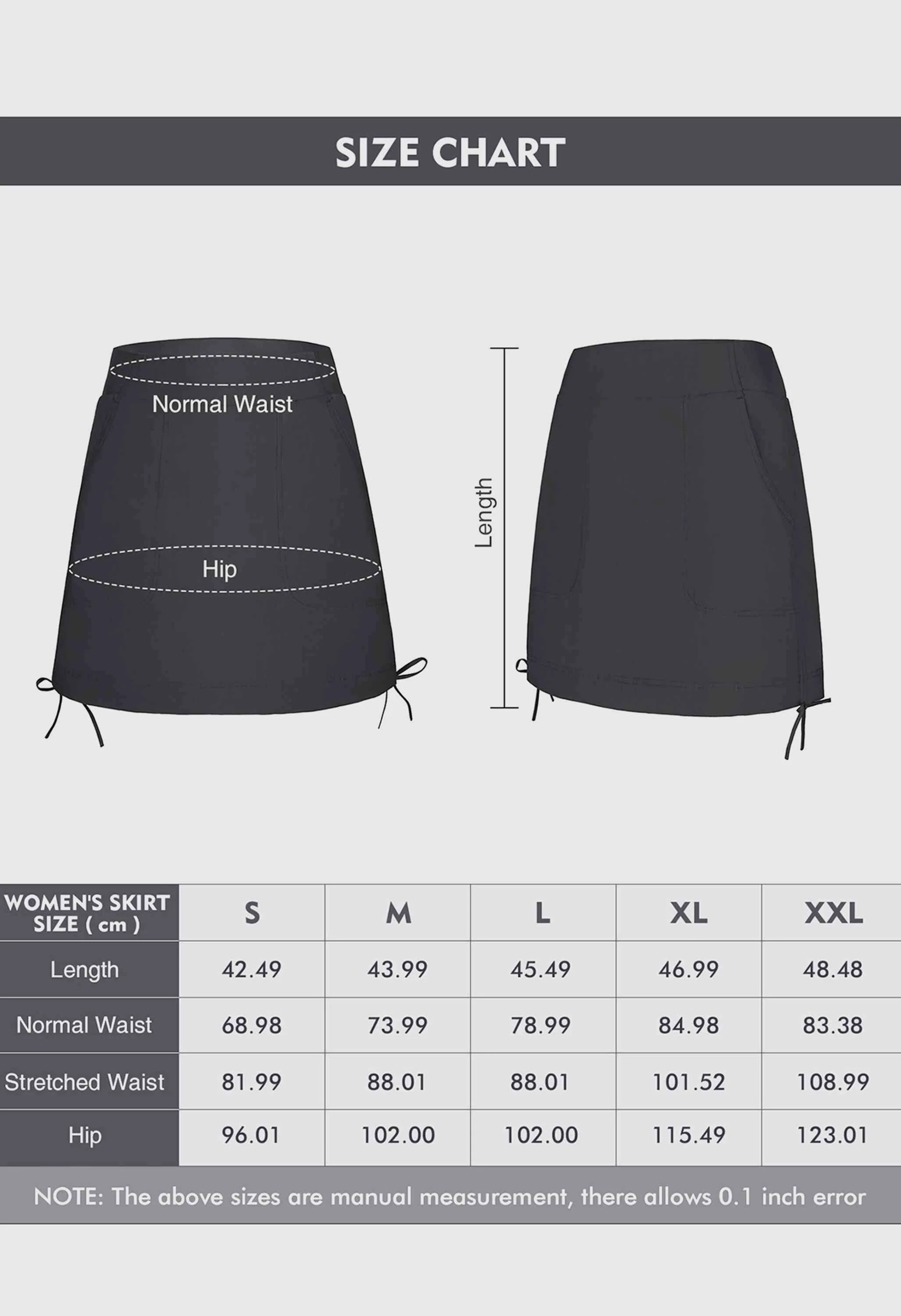 CAMEL CROWN Women's Summer Black Tummy Control Short Golf Casual Tennis 
Skirts - Image 6