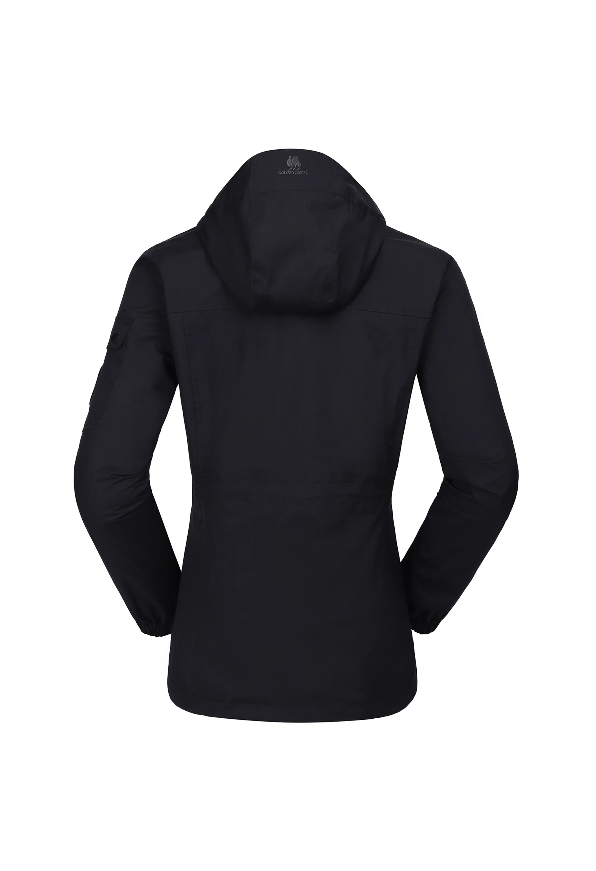 Women's Winter Black Regular Fit Short Waterproof Windproof Ski Jacket - Image 4