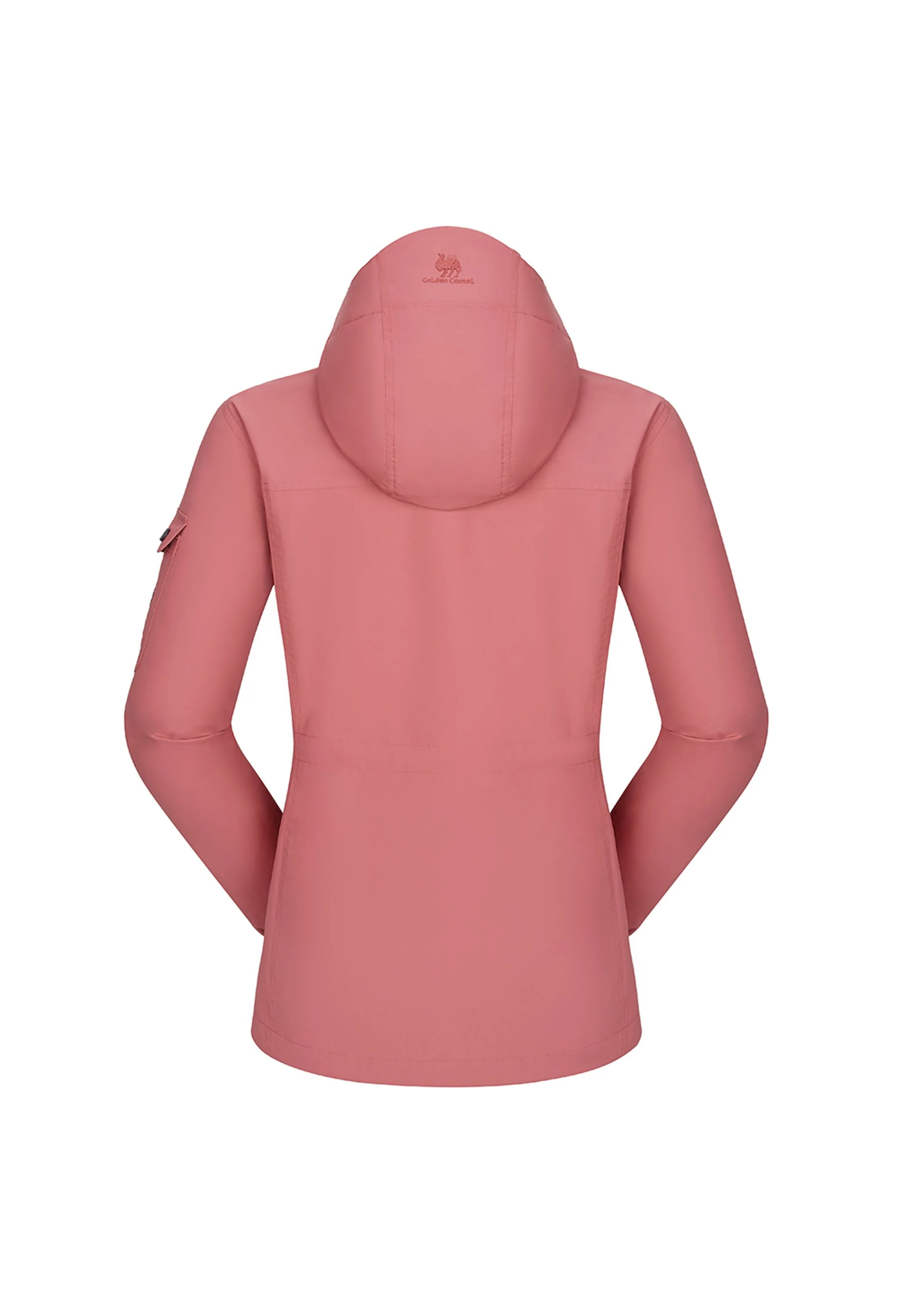 Women's Winter Pink Regular Fit Short Waterproof Windproof Ski Jacket - Image 2