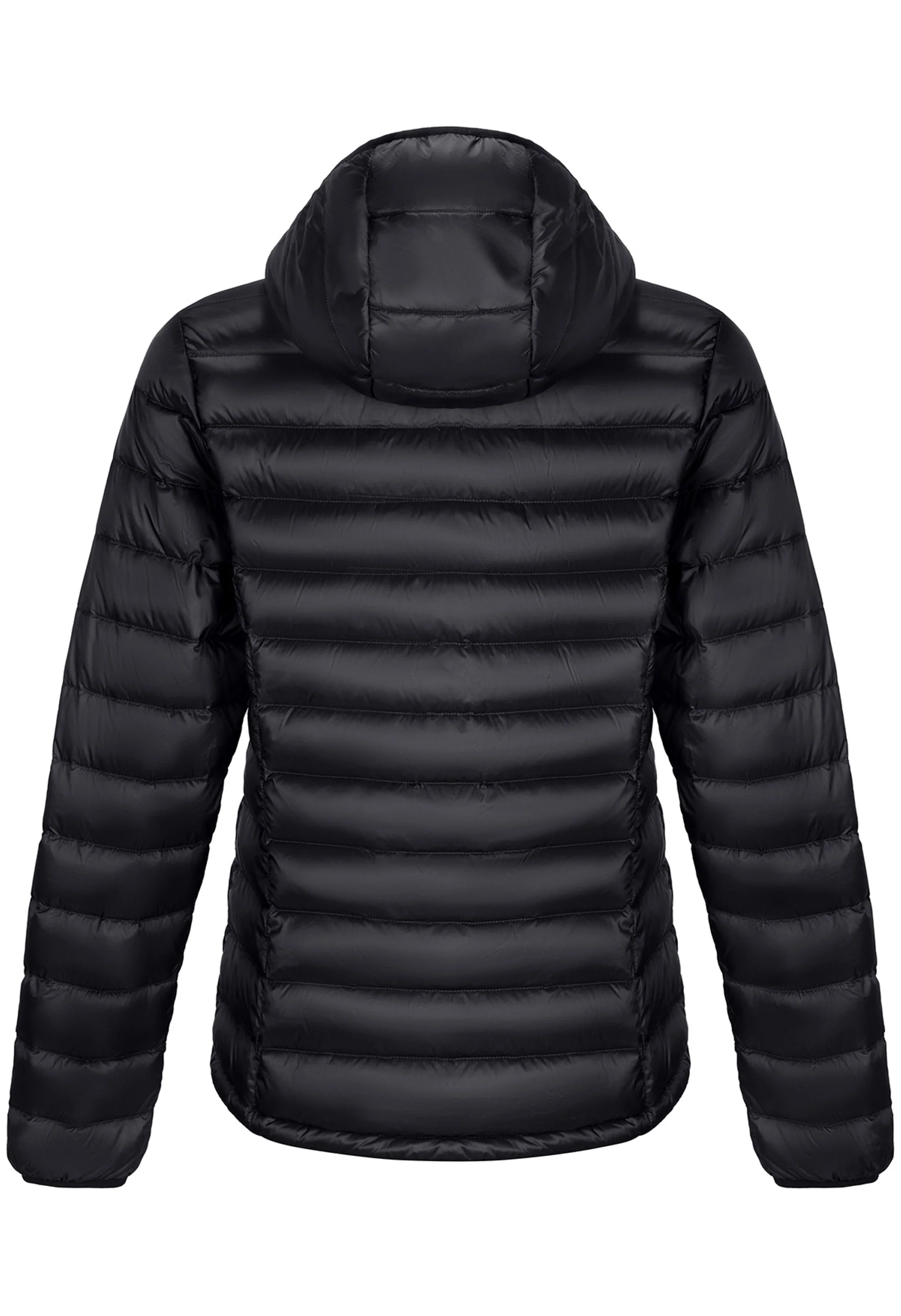 Women's Winter Black Regular Fit Short Lightweight Windproof Down Jacket - Image 4
