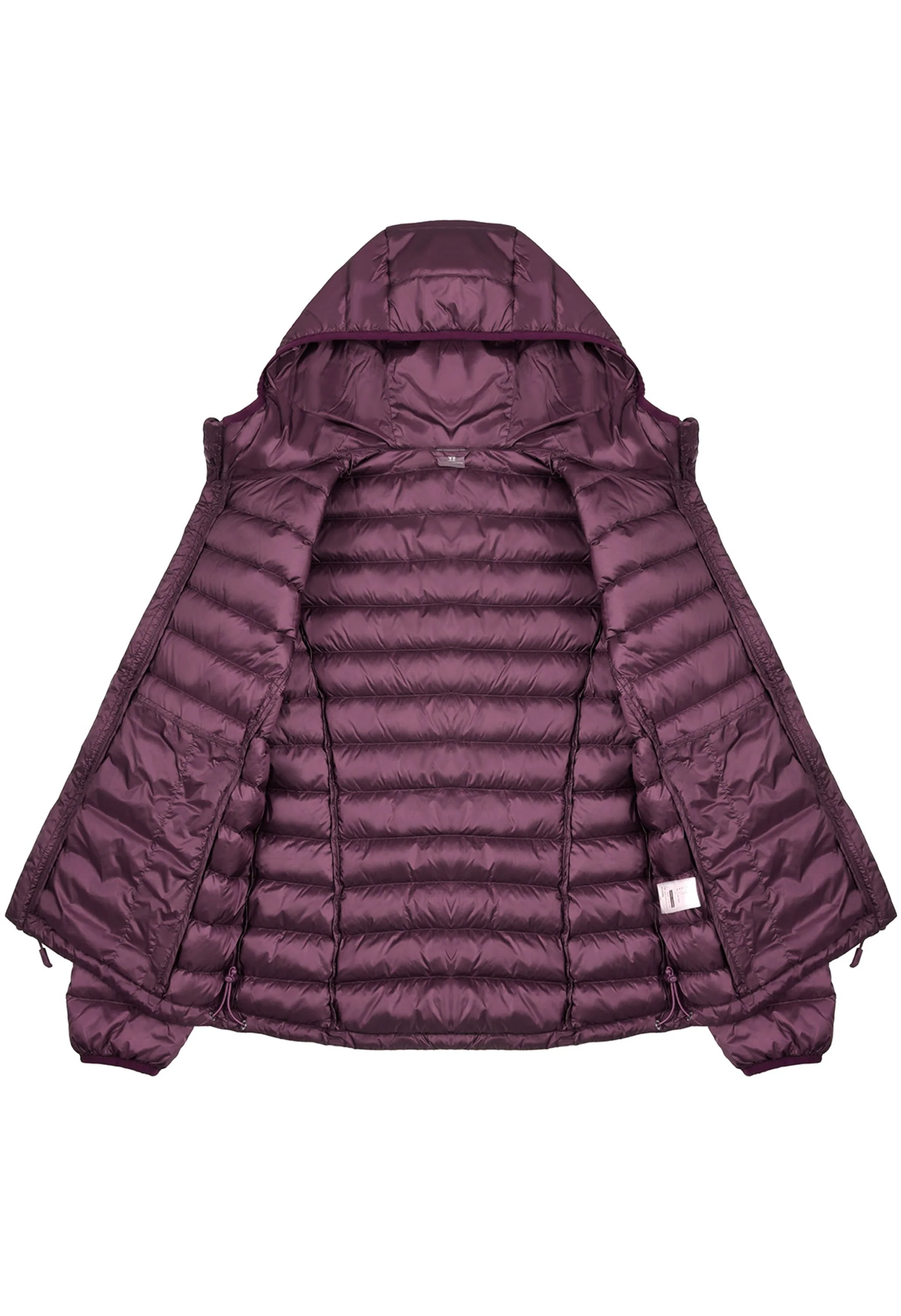 Women's Winter Purple Regular Fit Short Lightweight Windproof Down Jacket - Image 4